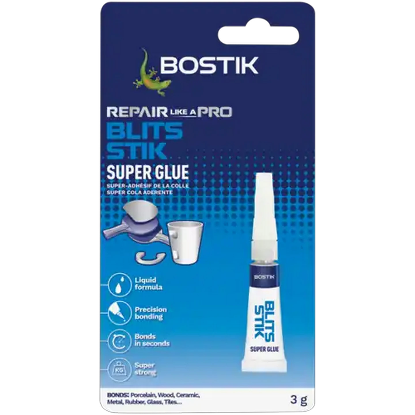Image of Bostik Blits Stik Super Glue 3g