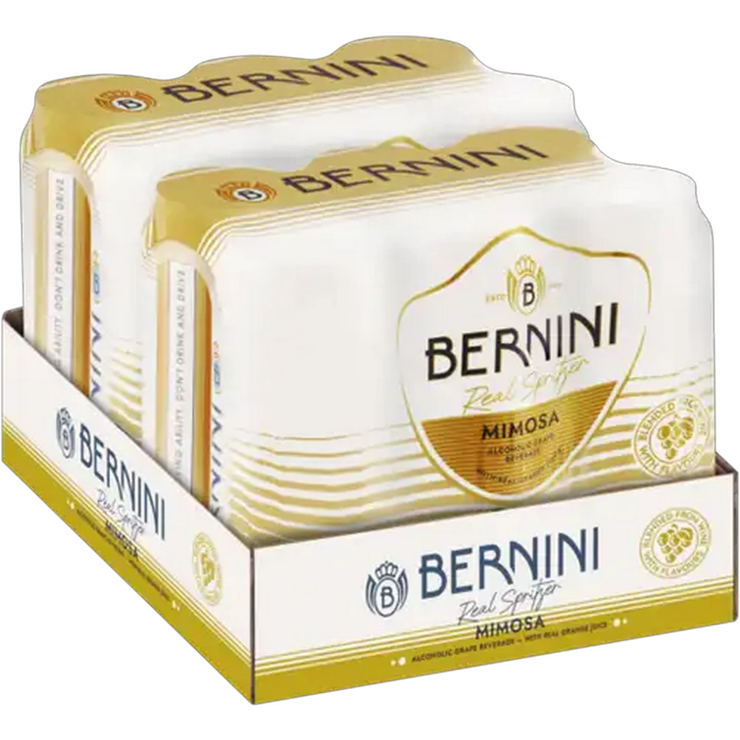 Image of Bernini Mimosa Alcoholic Grape Beverage Cans 12 x 500ml