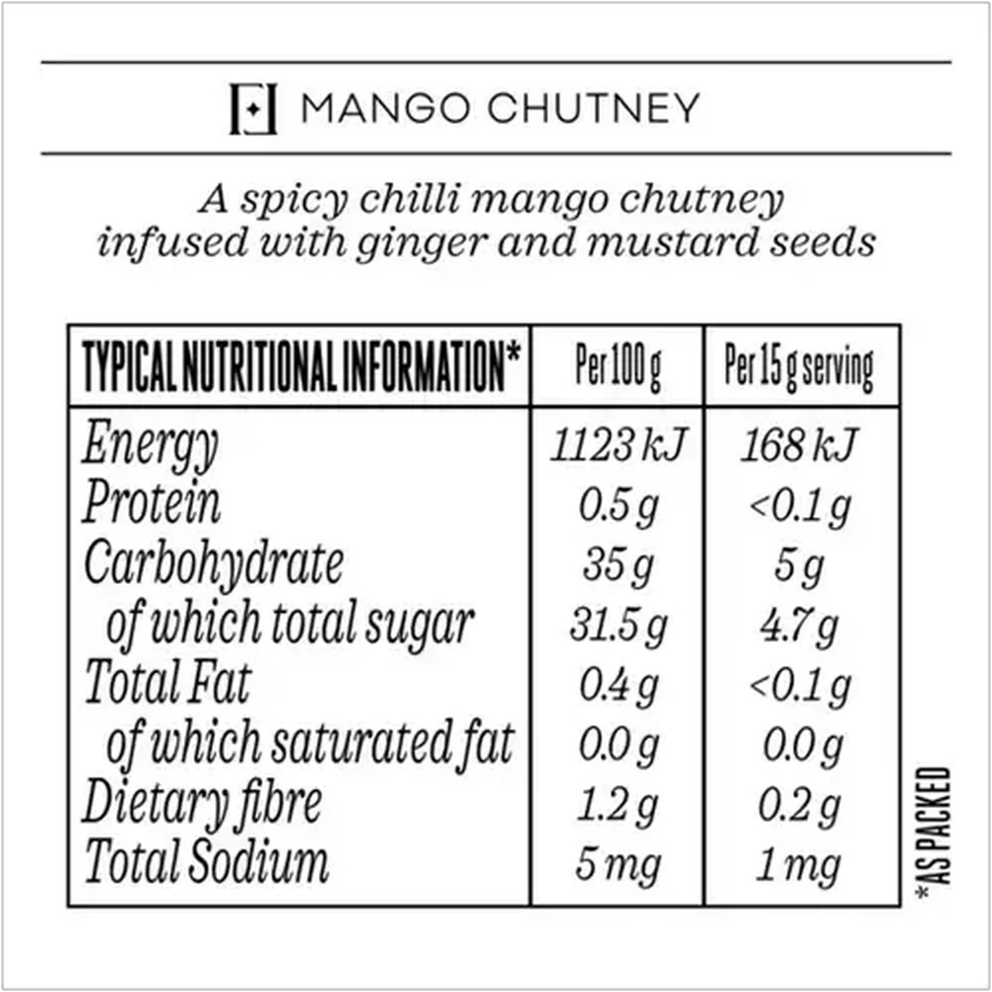 Image of Forage And Feast Mango Chutney 230g