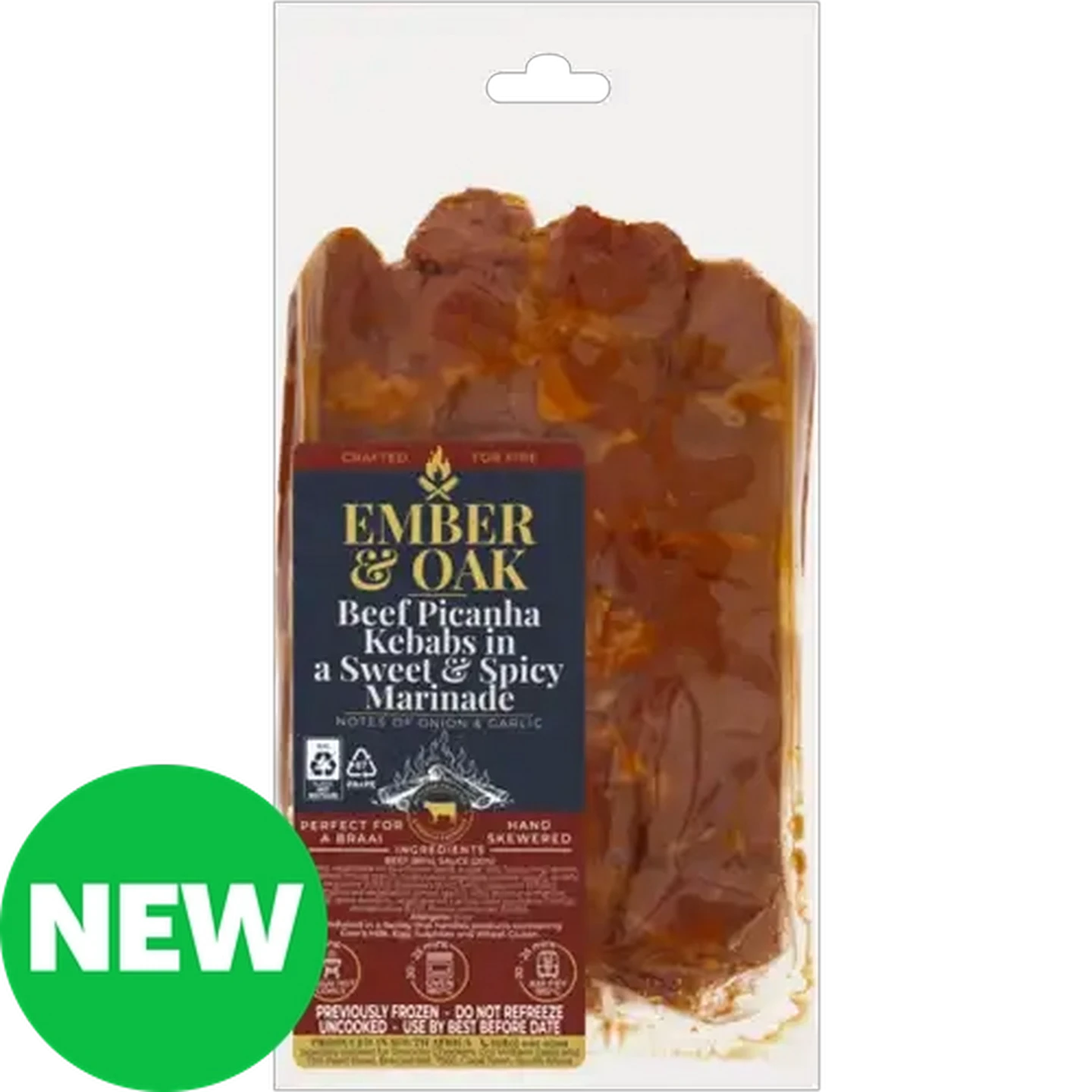 Image of EMBER & OAK Beef Picanha Kebabs in a Sweet & Spicy Marinade Per KG