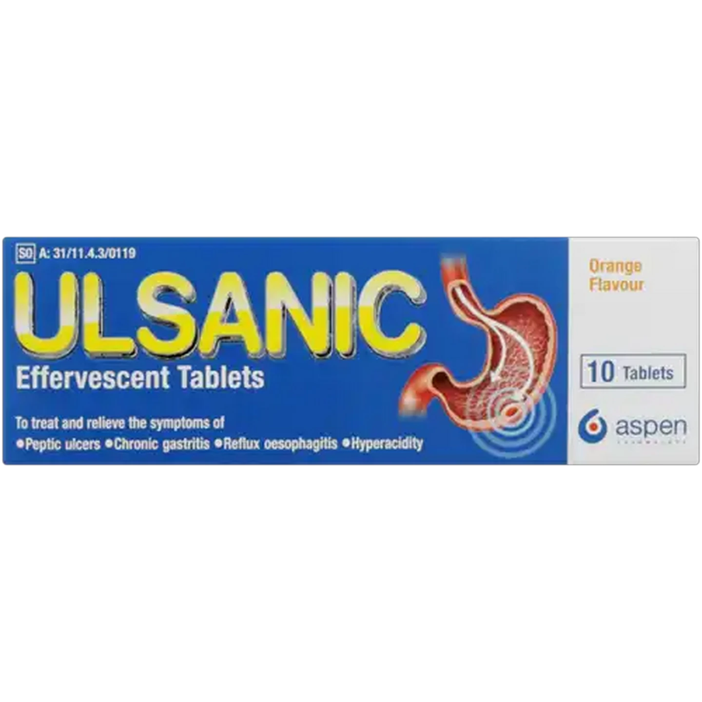 Image of Ulsanic Effervescent Anti Acid 10 Pack