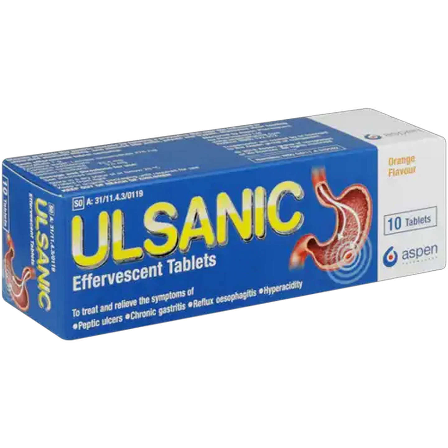 Image of Ulsanic Effervescent Anti Acid 10 Pack