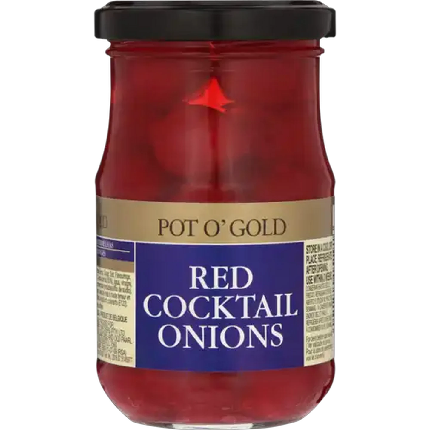 Image of Pot O' Gold Red Cocktail Onions 200g