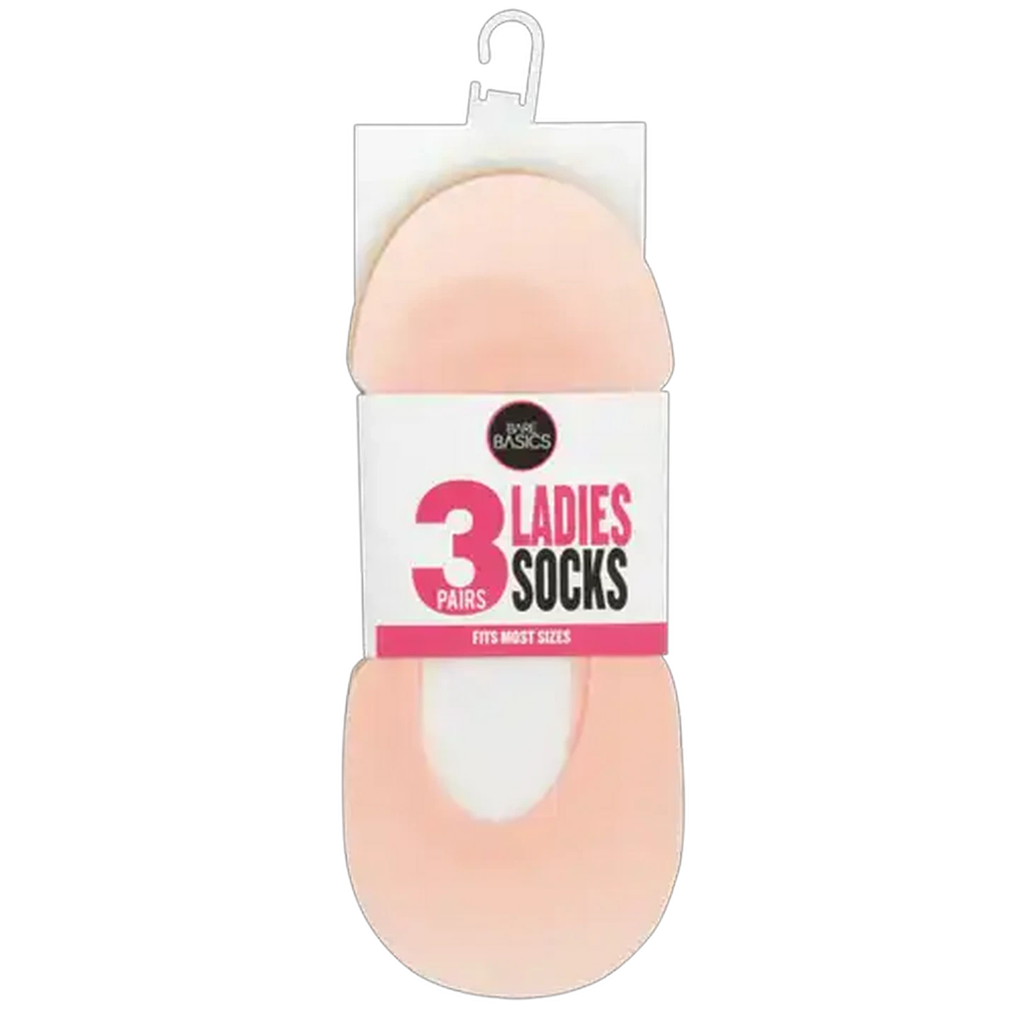 Image of Bare Basics Ladies Socks 3-Pack