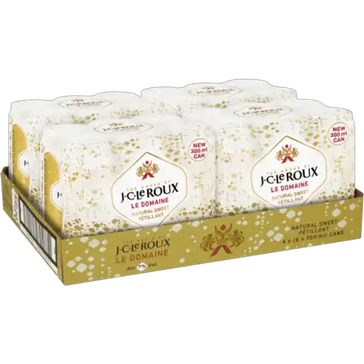 Image of J.C. Le Roux Le Domaine Natural Sweet Pétillant Sparkling Wine Cans 24 x 300ml