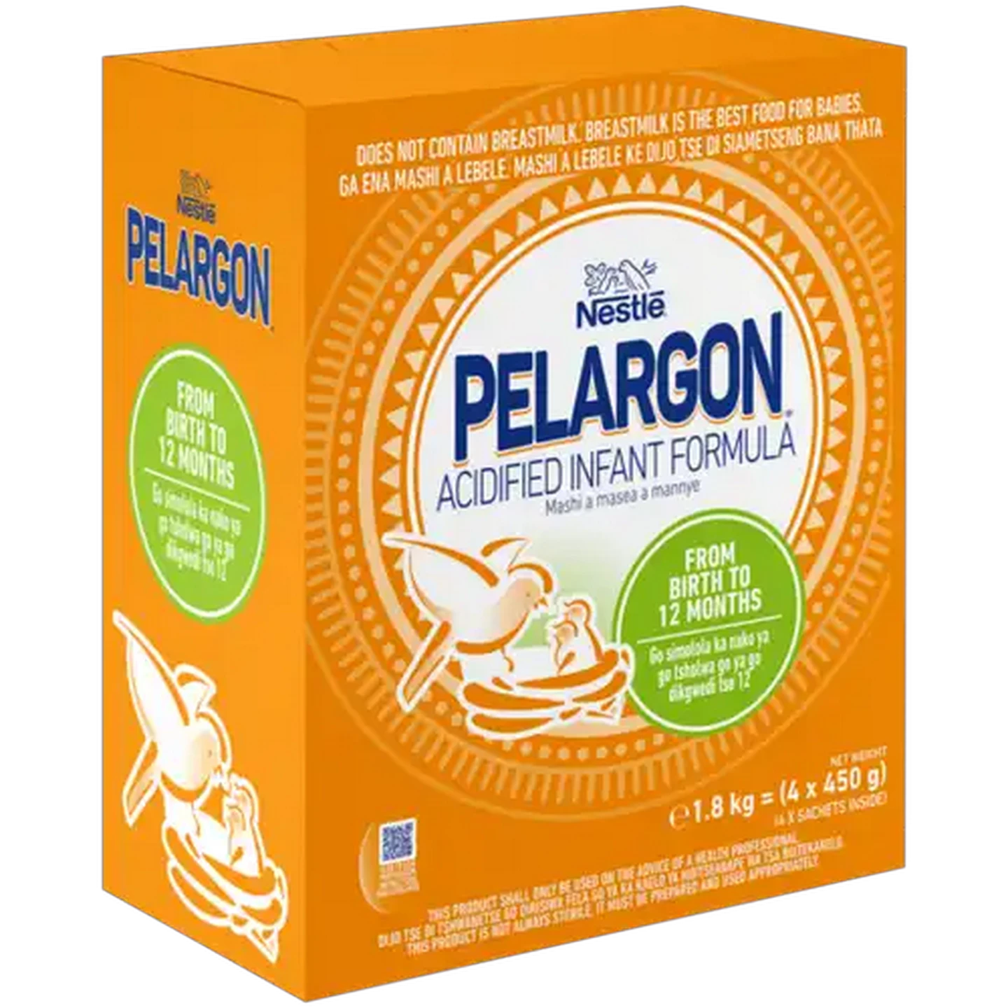 Image of Nestlé Pelargon Acidified Infant Formula 4 x 450g