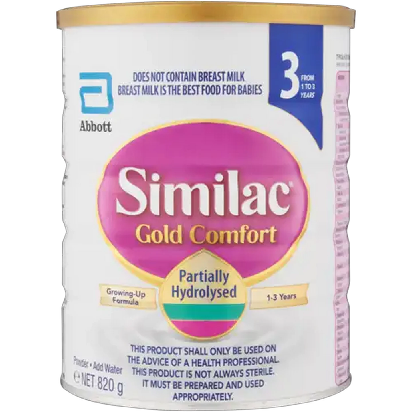 Image of Similac Gold Comfort Stage 3 1-3 Years Growing-Up Formula 820g