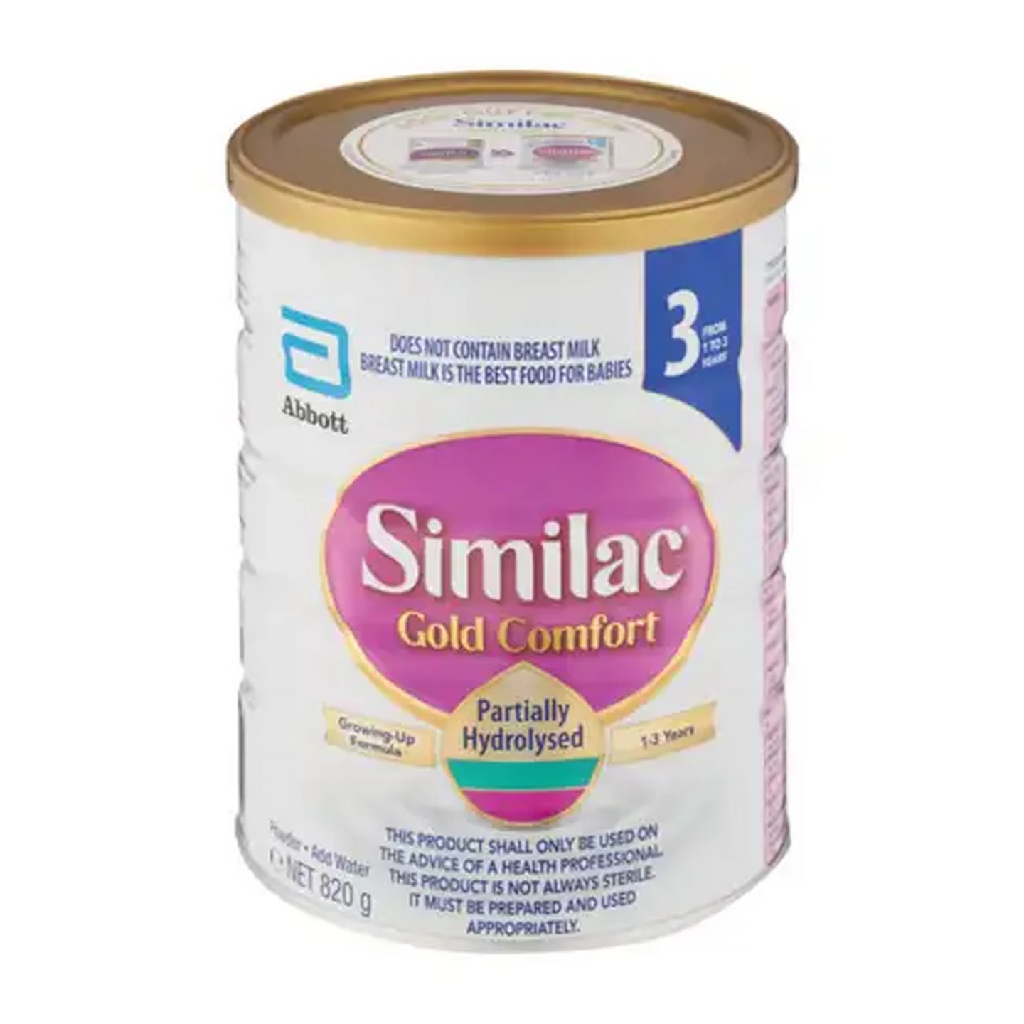 Image of Similac Gold Comfort Stage 3 1-3 Years Growing-Up Formula 820g