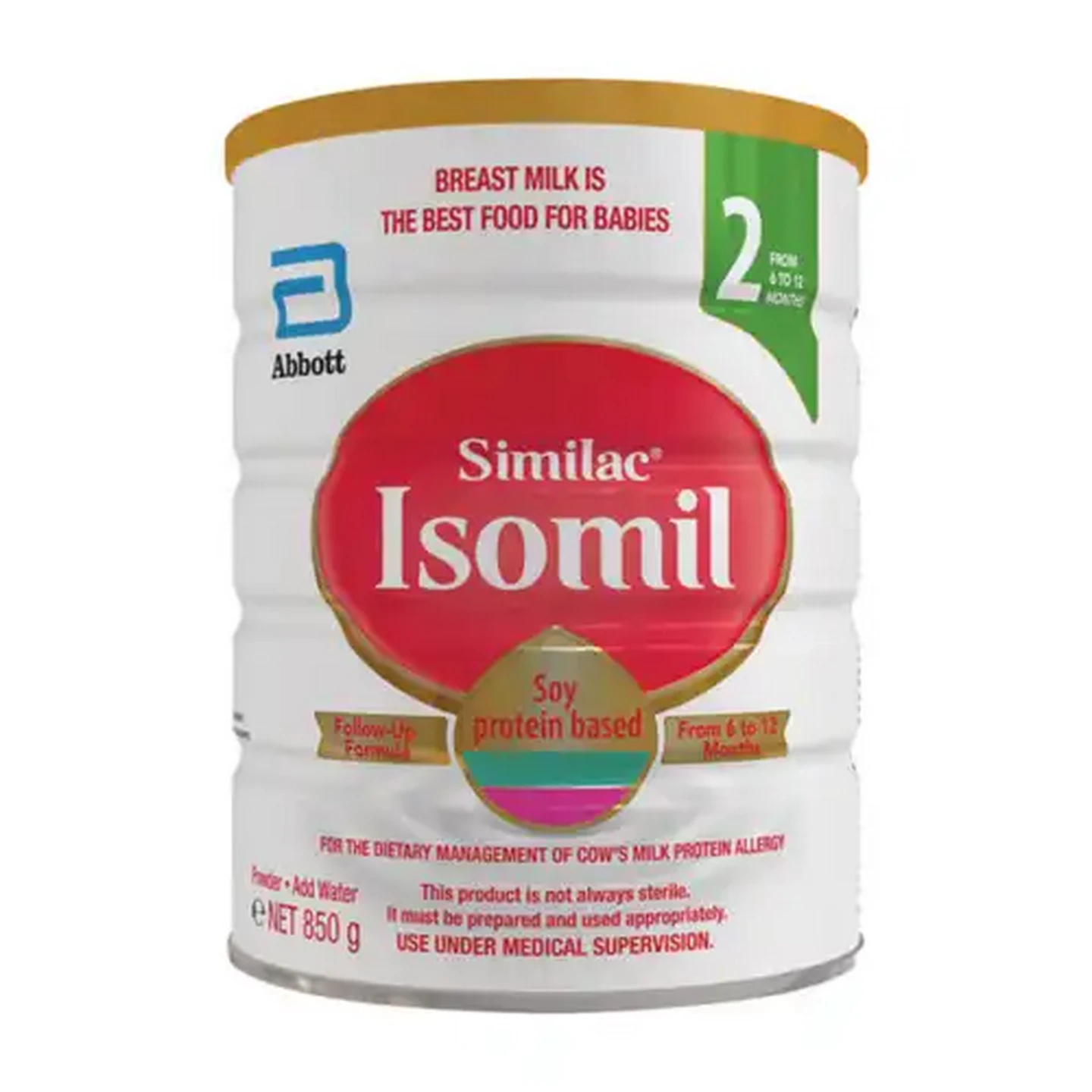 Image of Similac Isomil Stage 2 6-12 Months Soy Protein Based Infant Formula 850g