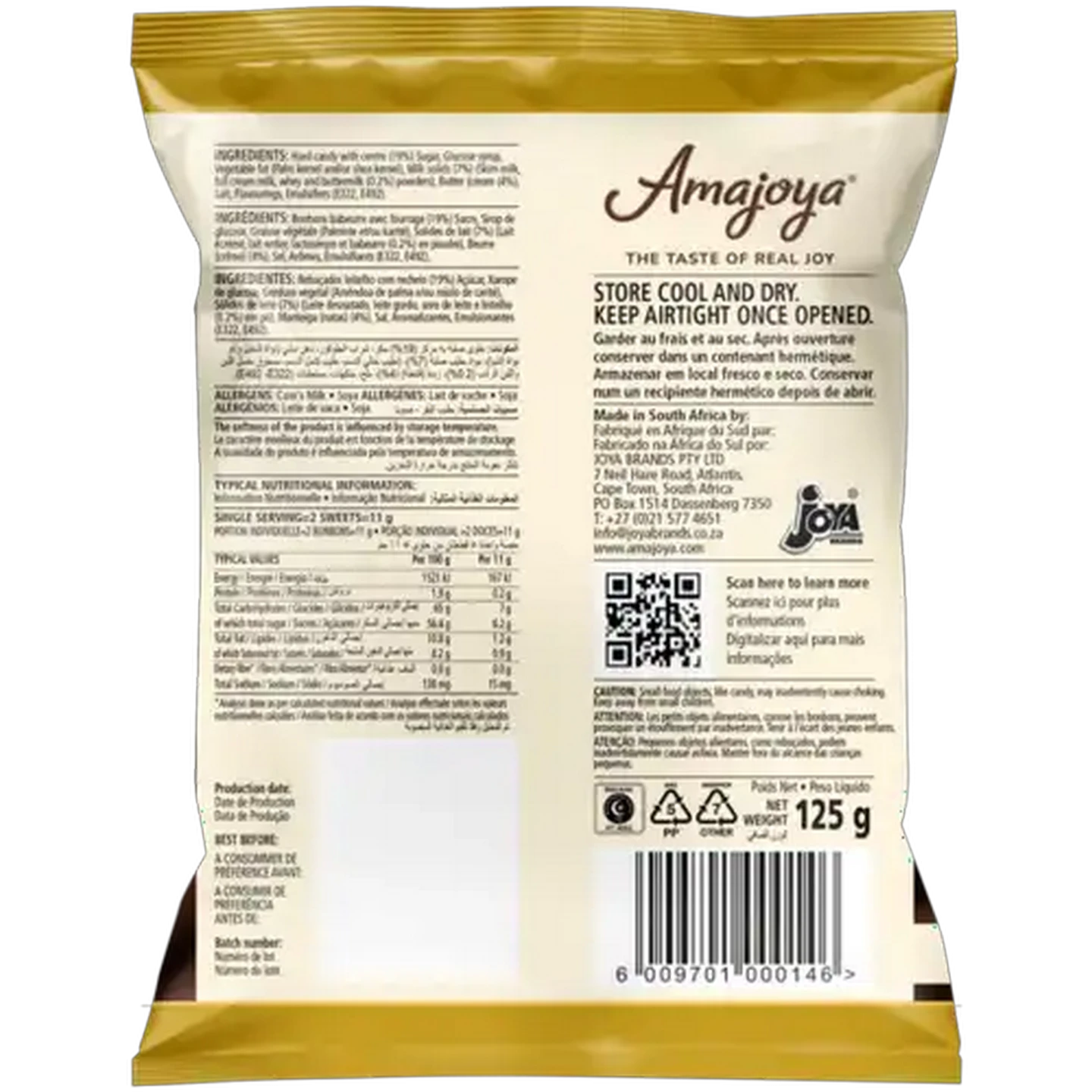 Image of Amajoya Buttermilk Candy with White Chocolate Flavoured Centre 125g