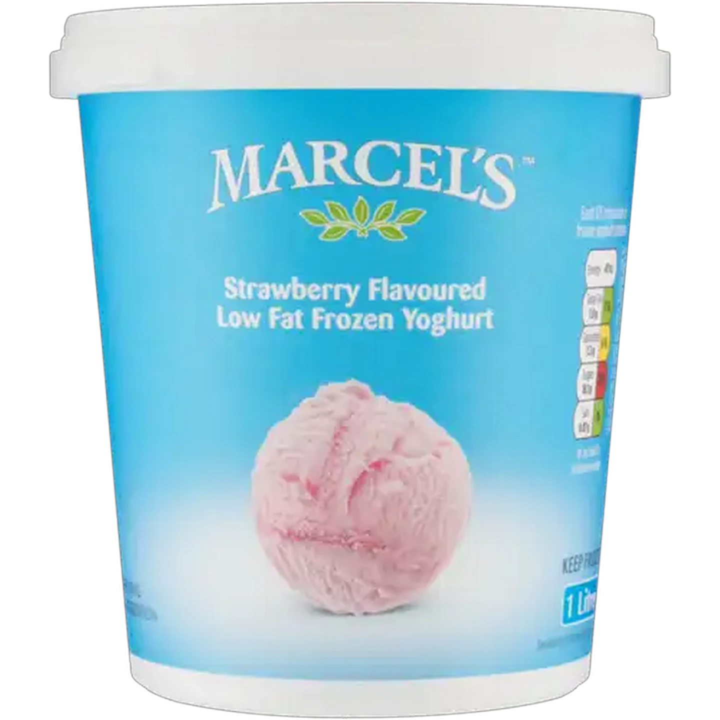 Image of Marcel's Strawberry Flavoured Low Fat Frozen Yoghurt 1L
