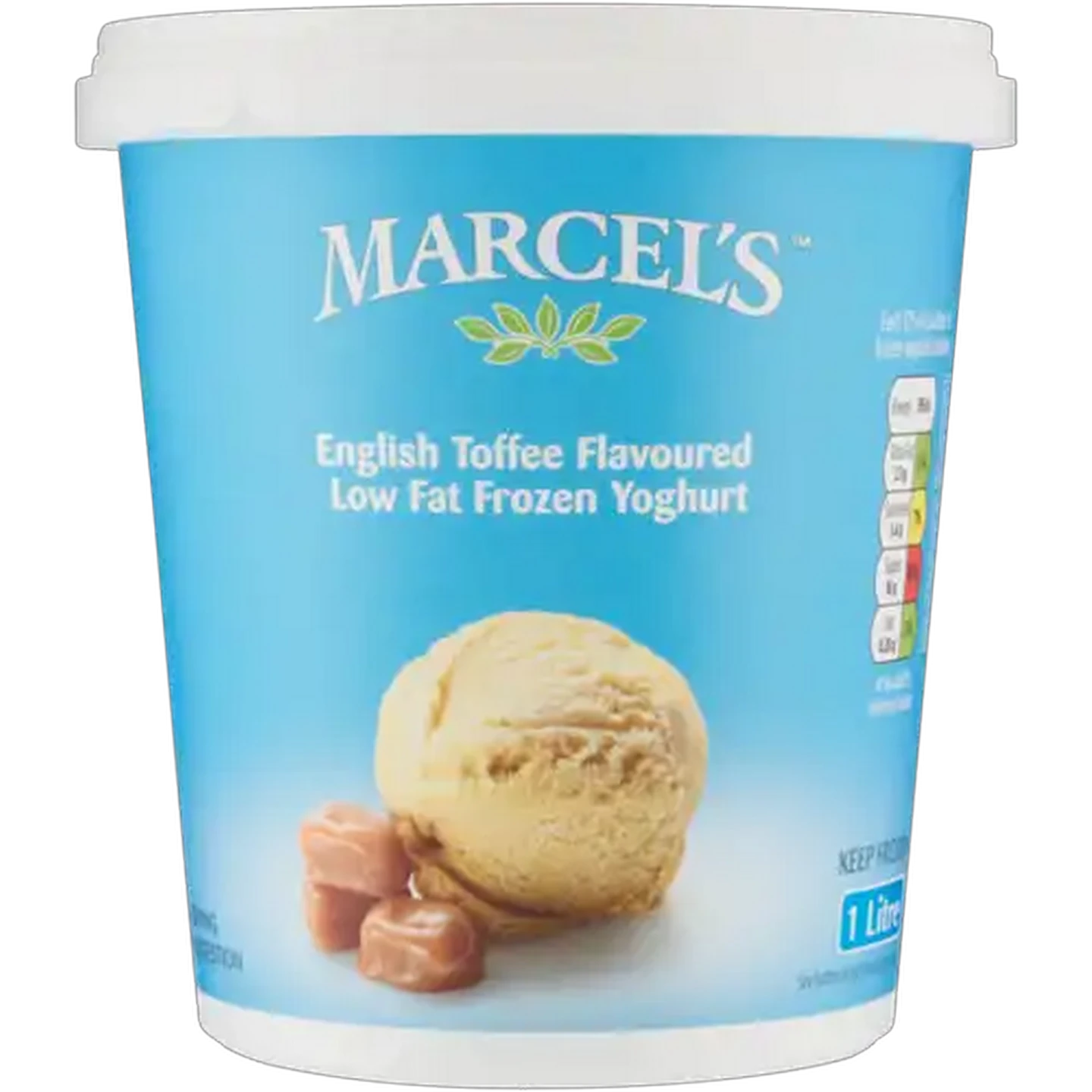 Image of Marcel's English Toffee Flavoured Low Fat Frozen Yoghurt 1L