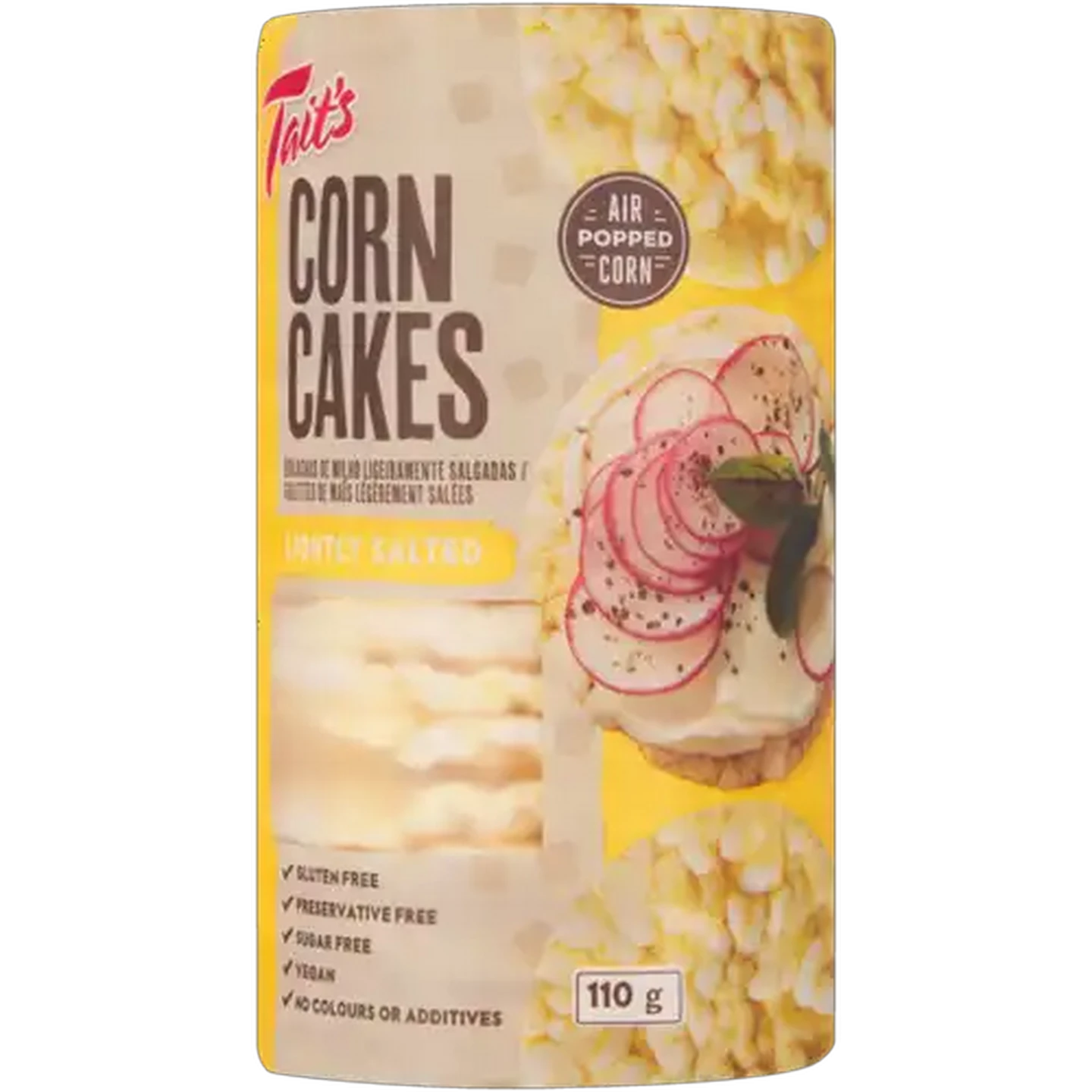 Image of Tait's Lightly Salted Corn Cakes 110g