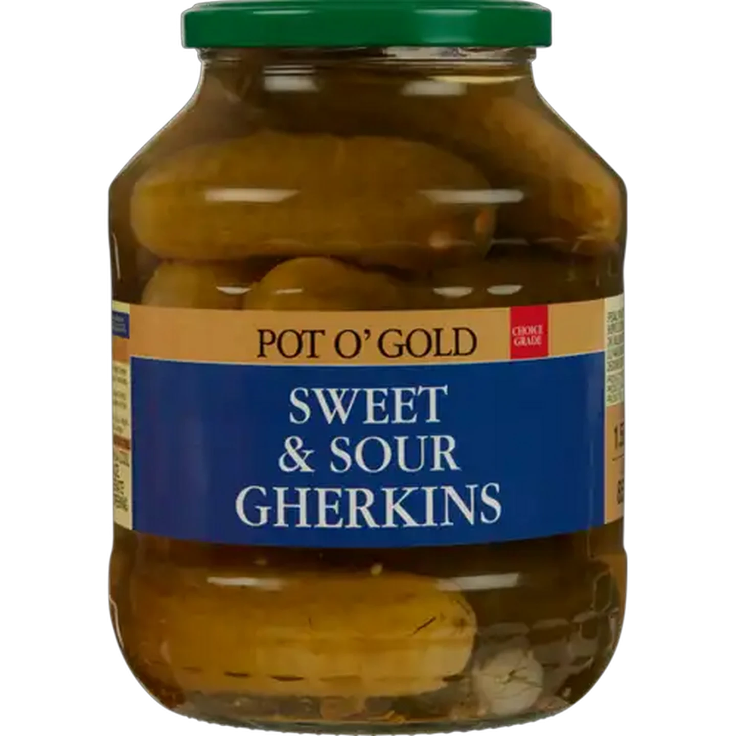 Image of Pot O' Gold Sweet & Sour Gherkins 1.55kg