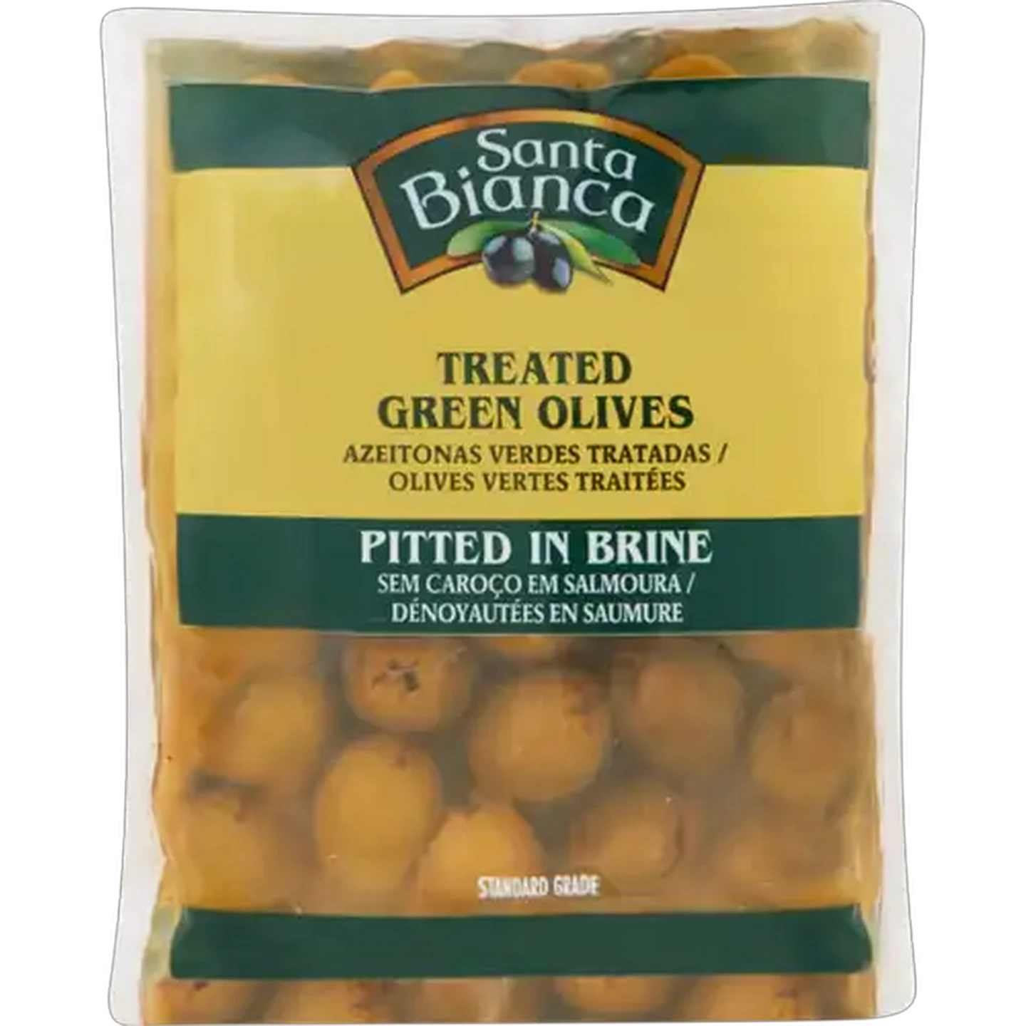 Image of Santa Bianca Pitted Green Olives 195g