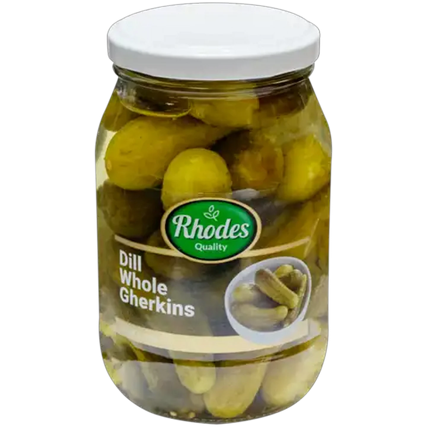 Image of Rhodes Quality Dill Whole Gerkins 385g