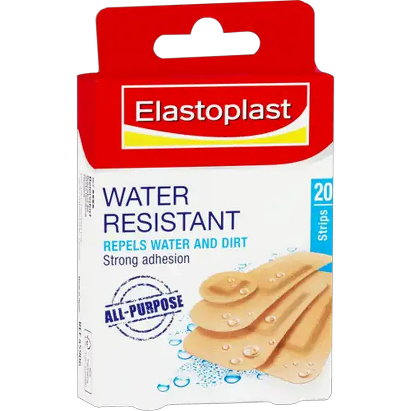 Image of Elastoplast Assorted Water Resistant Plasters 20 Pack