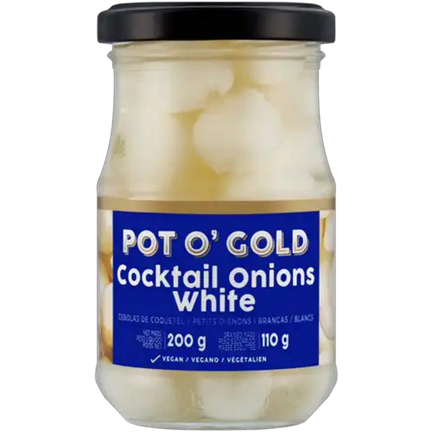 Image of Pot O' Gold White Cocktail Onions 200g