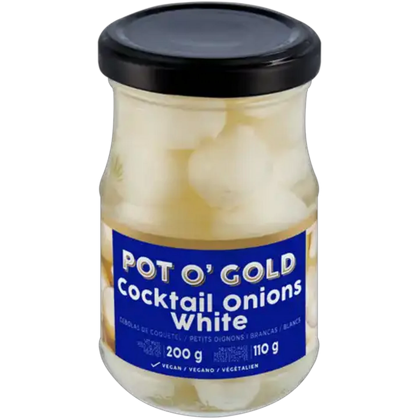 Image of Pot O' Gold White Cocktail Onions 200g