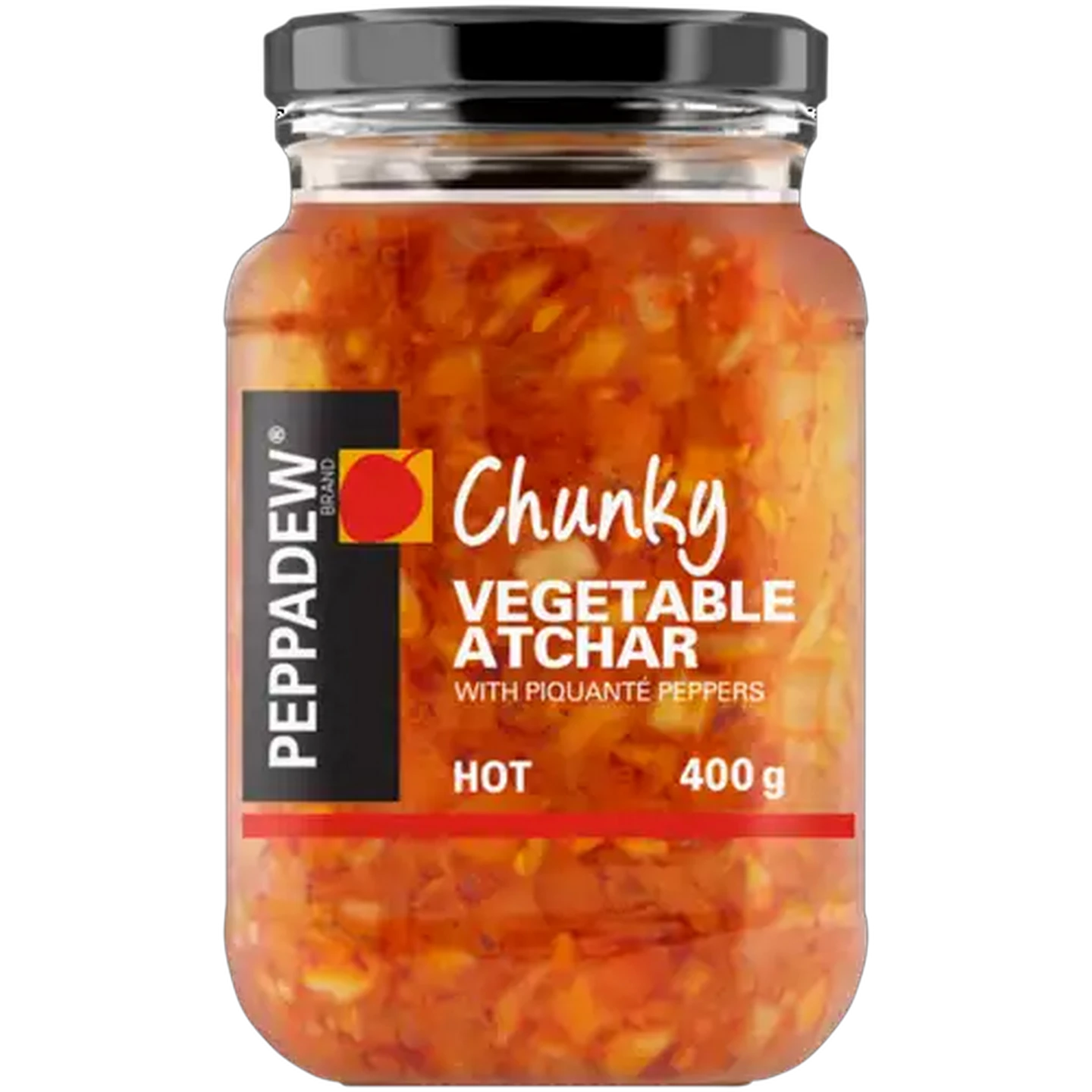 Image of PEPPADEW Hot Chunky Vegetable Atchar with Piquanté Peppers 400g