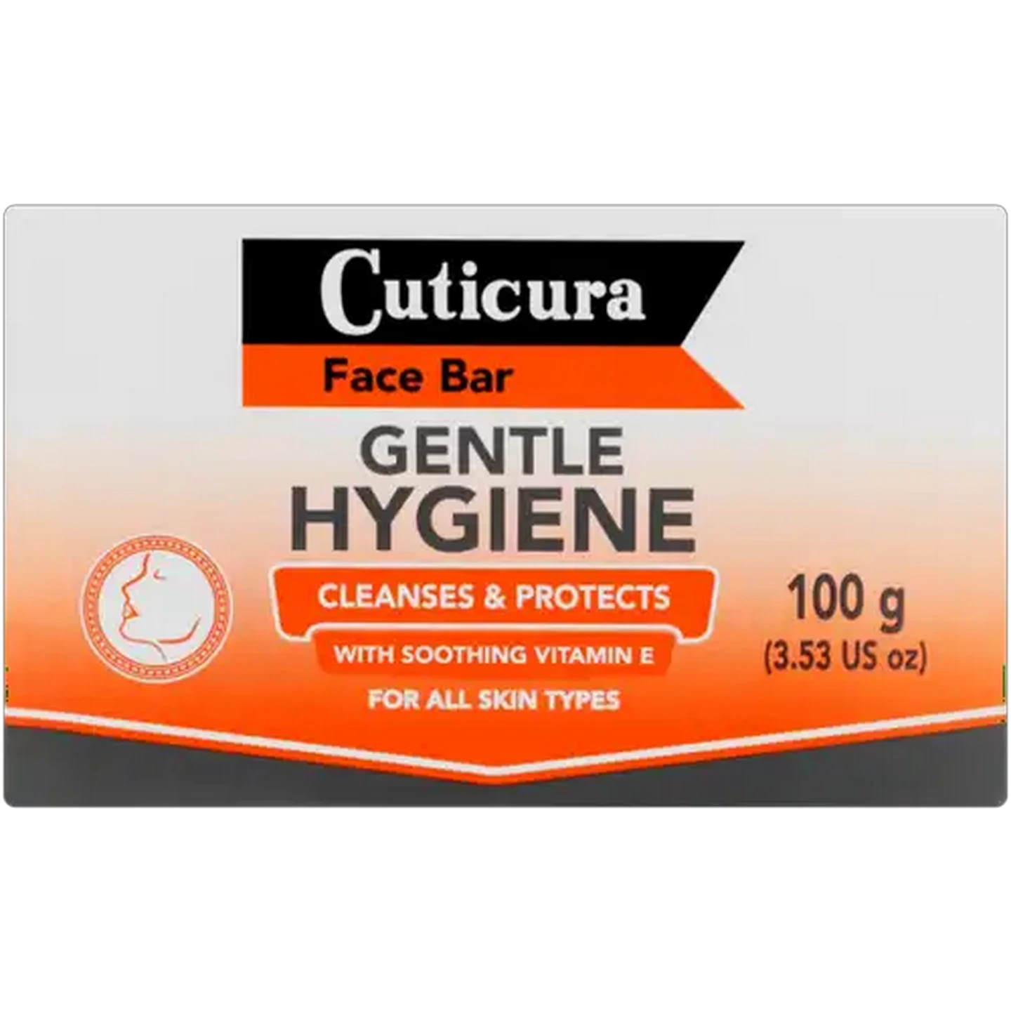 Image of Cuticura Gentle Hygiene Cleanses & Protects Face Bar 100g