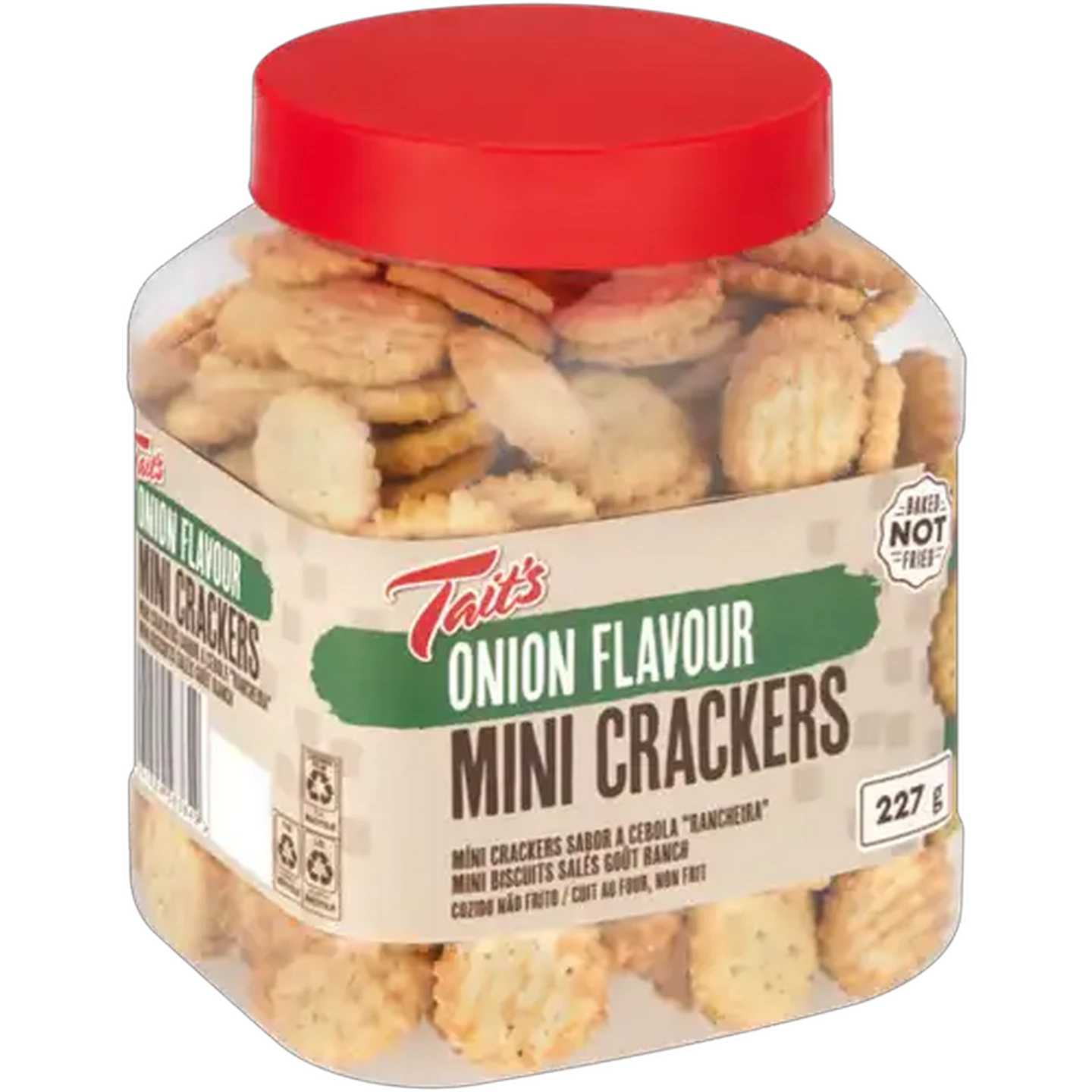 Image of Tait's Onion Flavoured Mini Crackers 227g