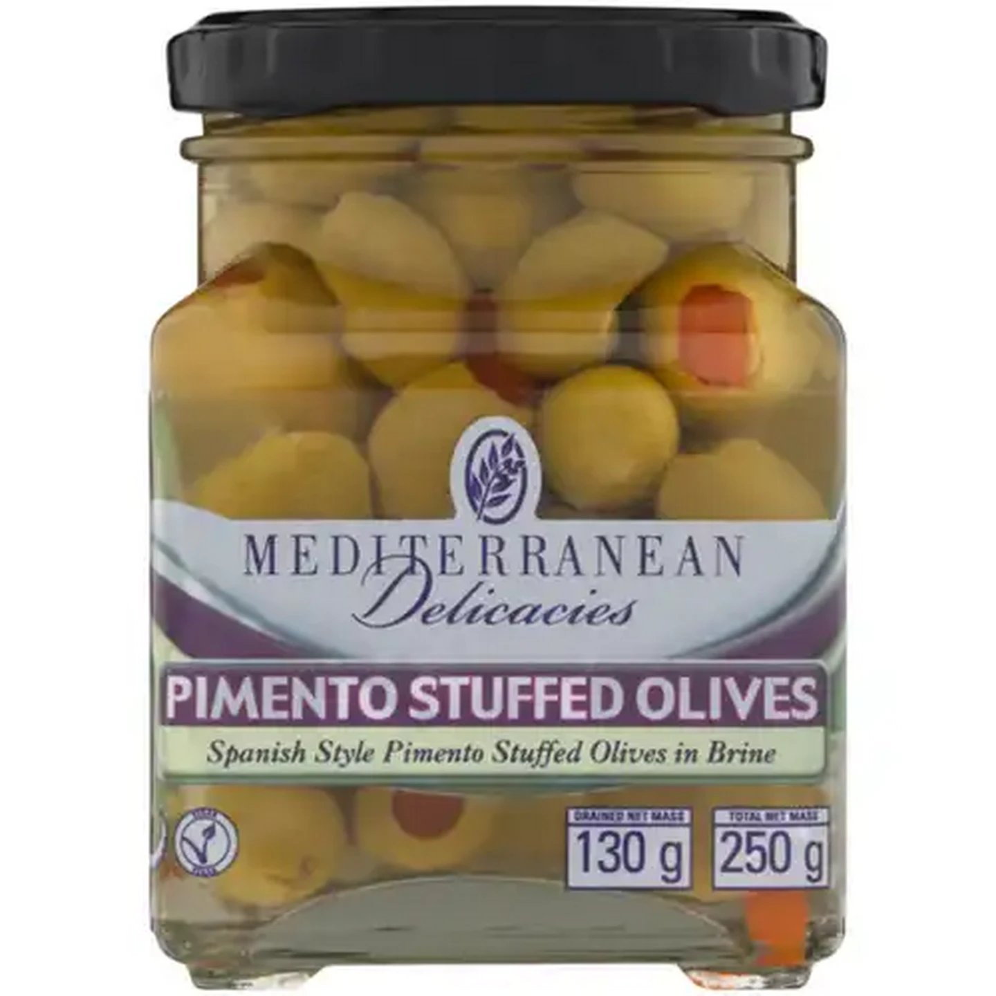 Image of Mediterranean Delicacies Pimento Stuffed Olives 250g