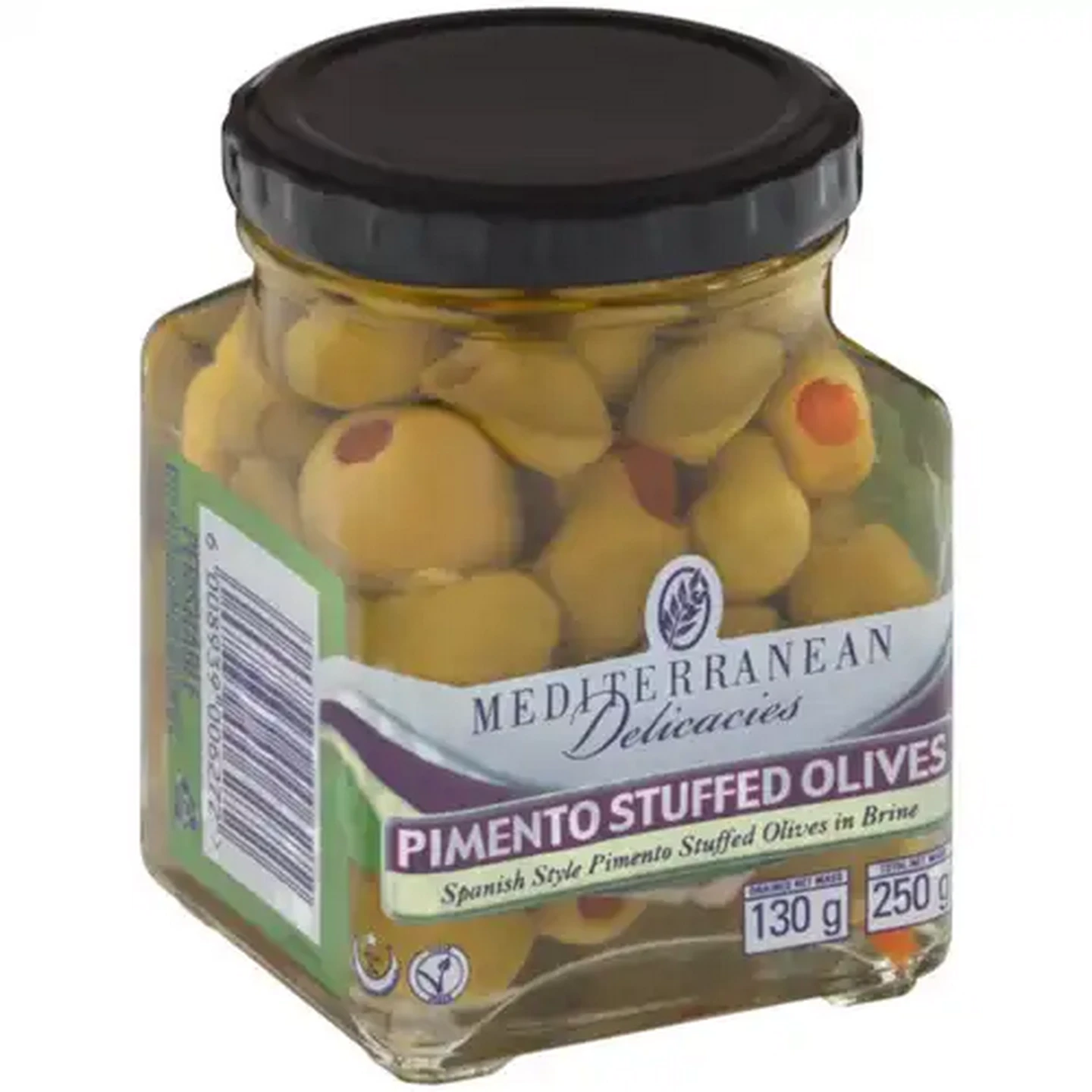 Image of Mediterranean Delicacies Pimento Stuffed Olives 250g