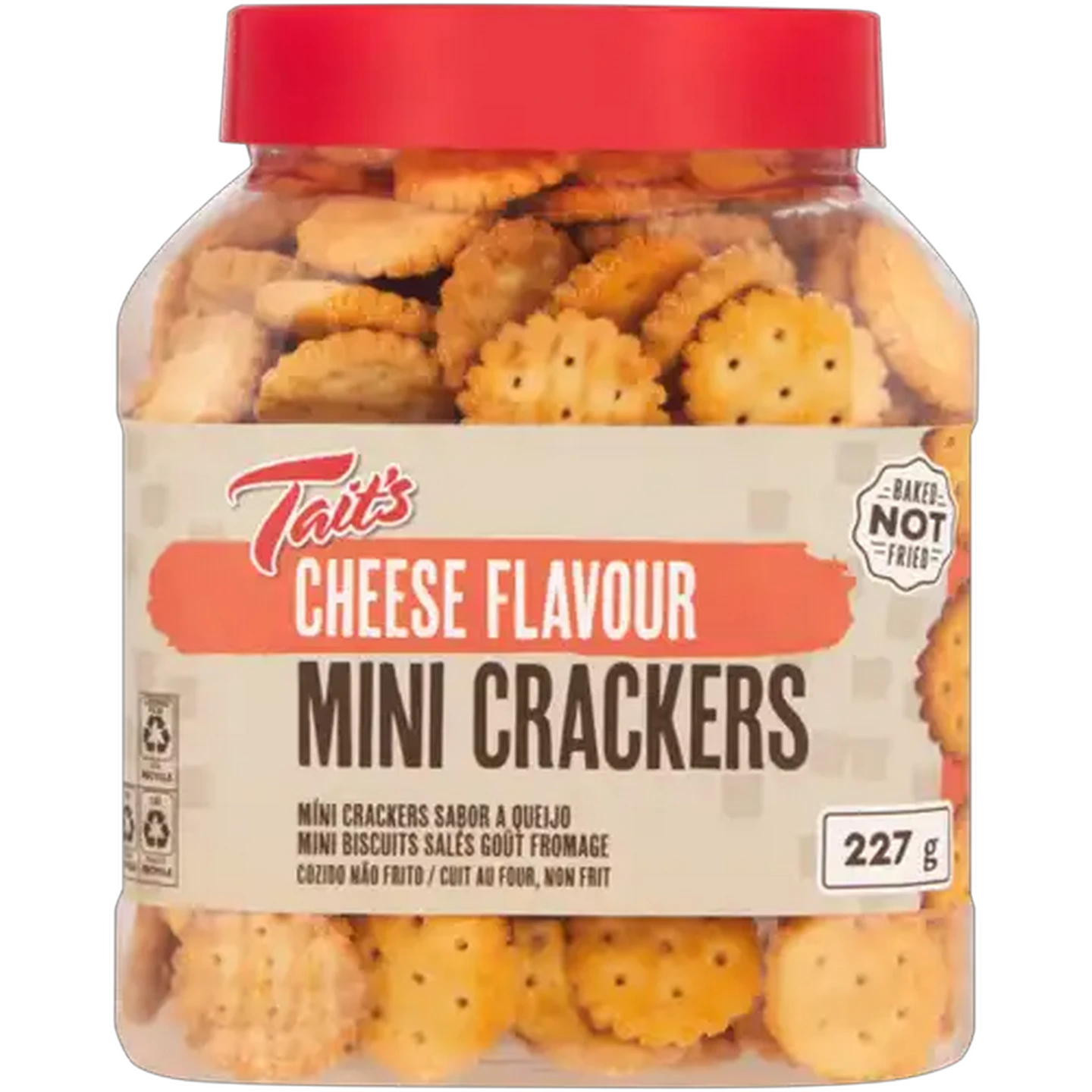 Image of Tait's Cheese Flavoured Mini Crackers 227g