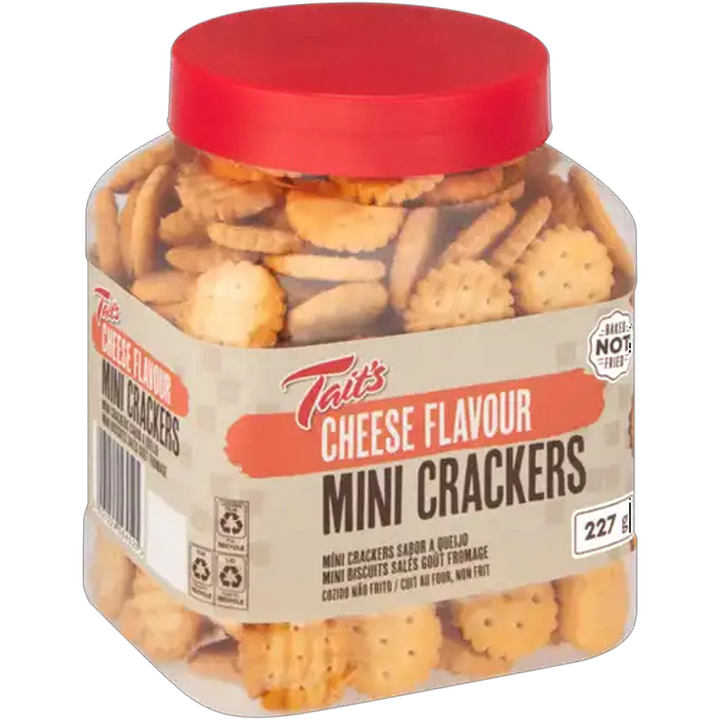 Image of Tait's Cheese Flavoured Mini Crackers 227g