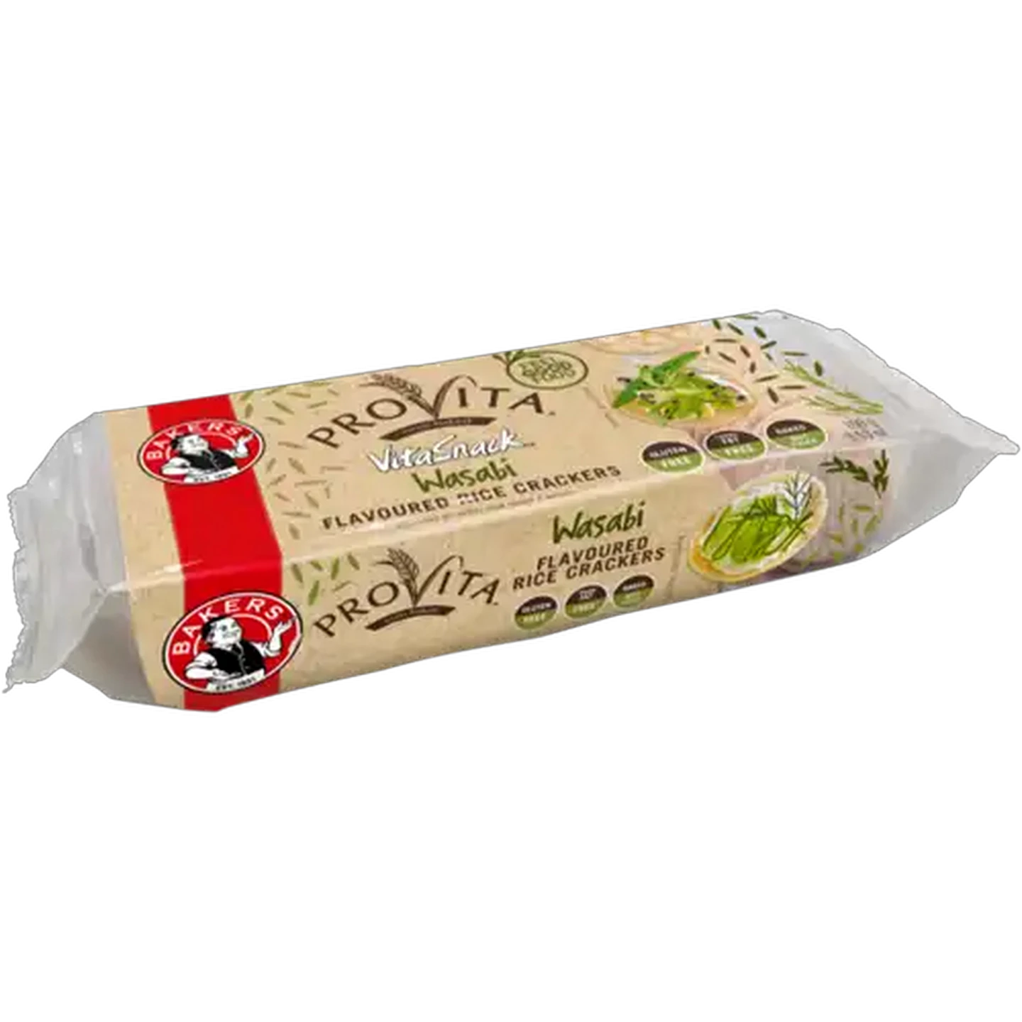 Image of Provita VitaSnack Wasabi Flavoured Rice Crackers 100g
