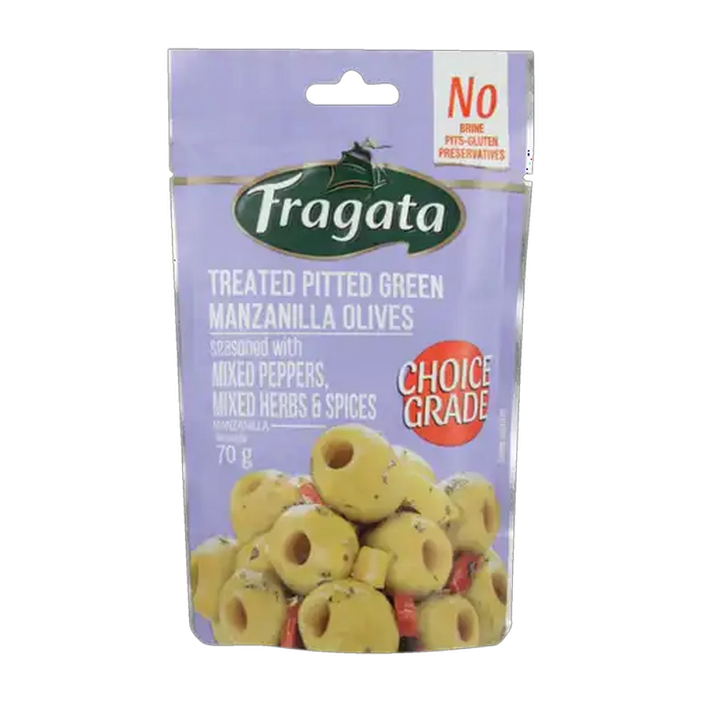 Image of Fragata Treated Pitted Manzanilla Olives 70g