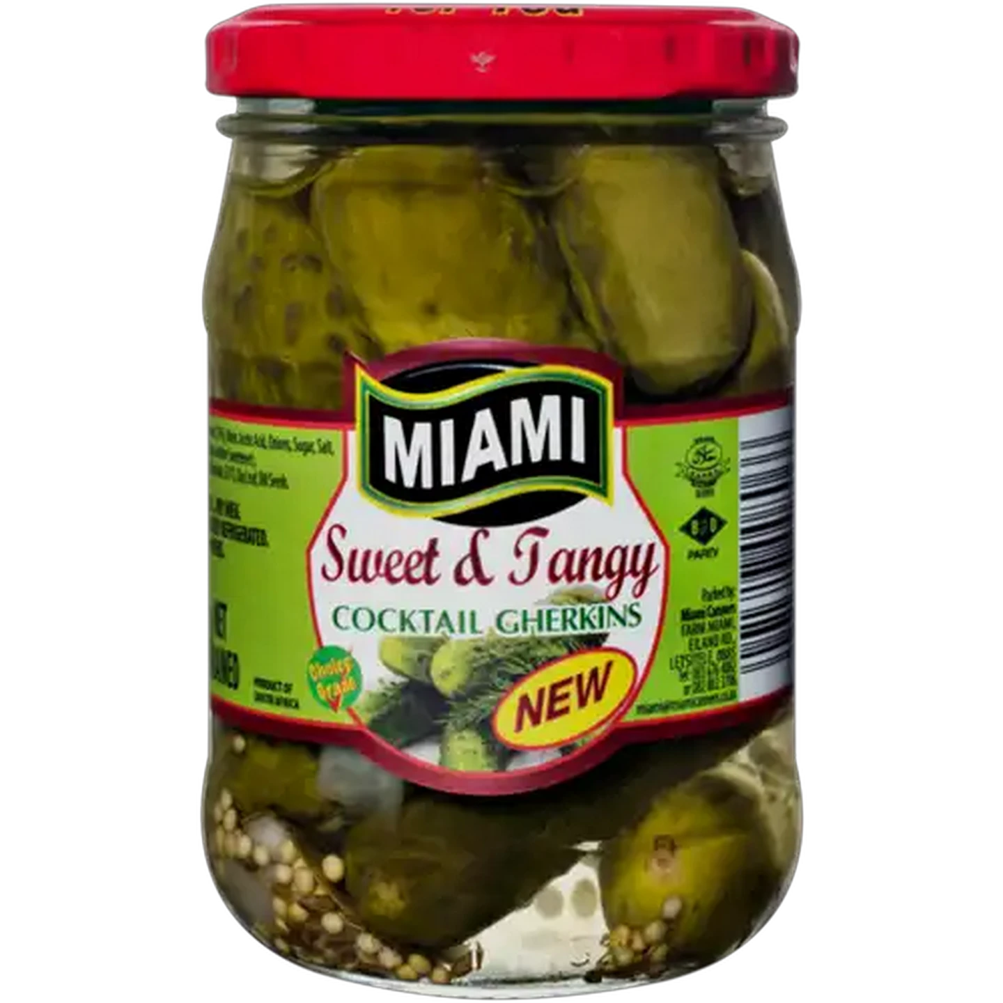 Image of Miami Sweet & Tangy Cocktail Gherkins Jar 265g