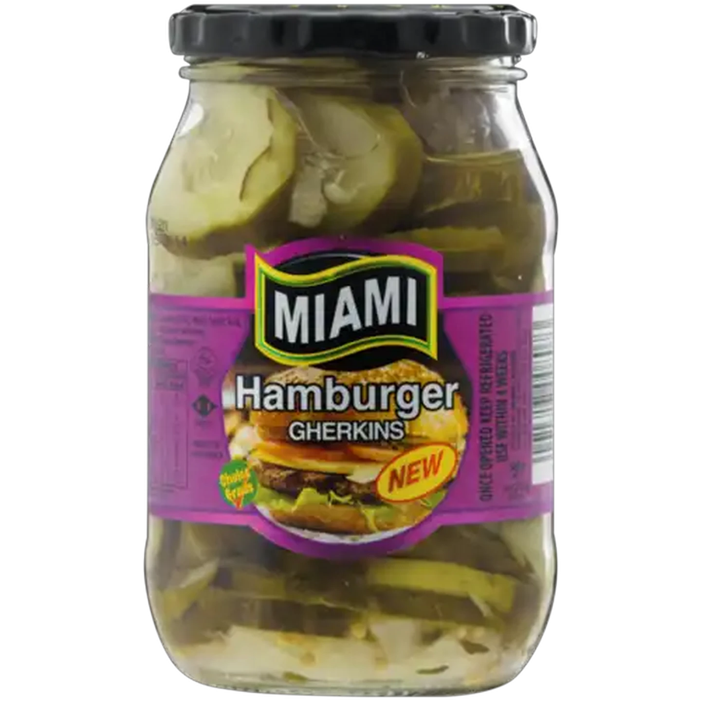 Image of Miami Sweet & Tangy Hamburger Gherkins 380g