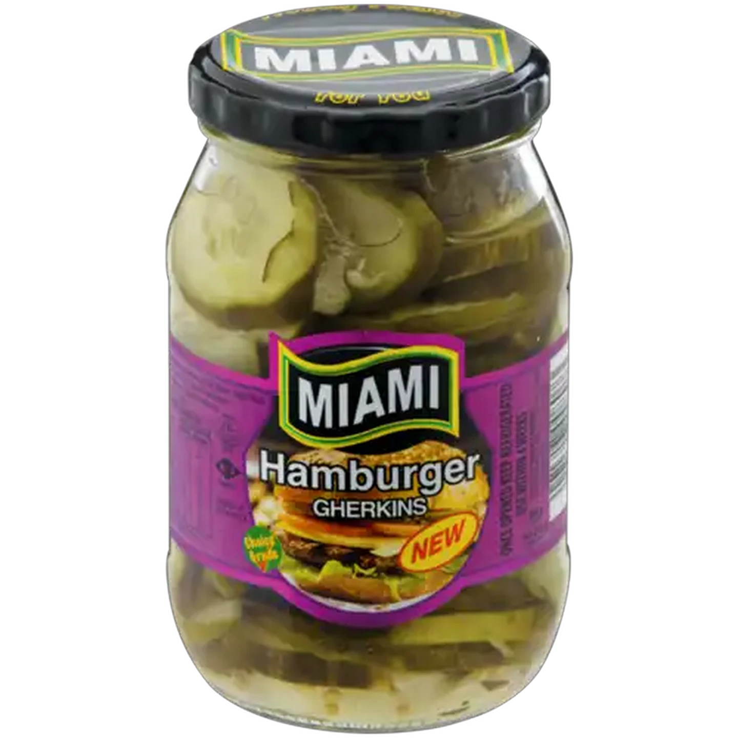 Image of Miami Sweet & Tangy Hamburger Gherkins 380g