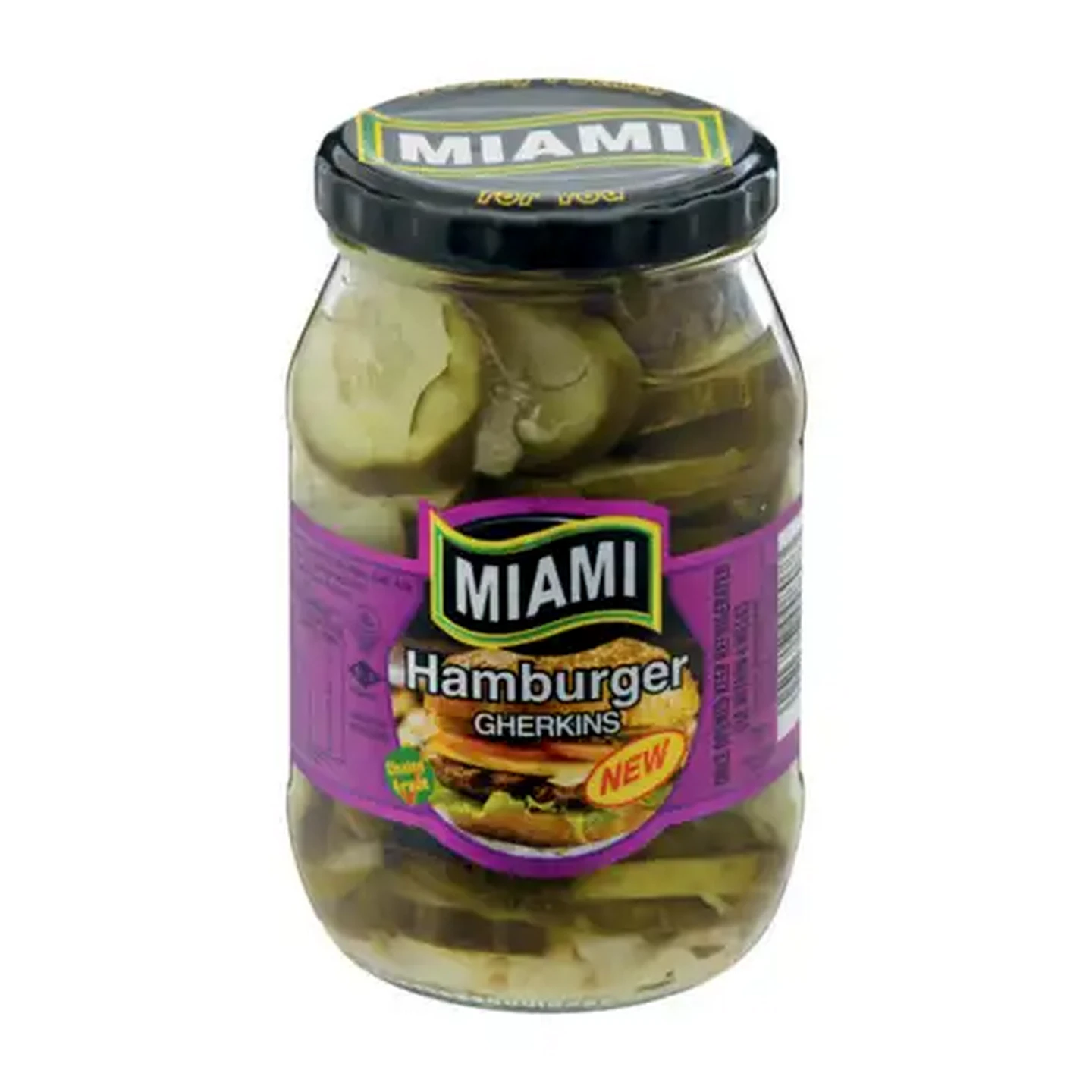 Image of Miami Sweet & Tangy Hamburger Gherkins 380g