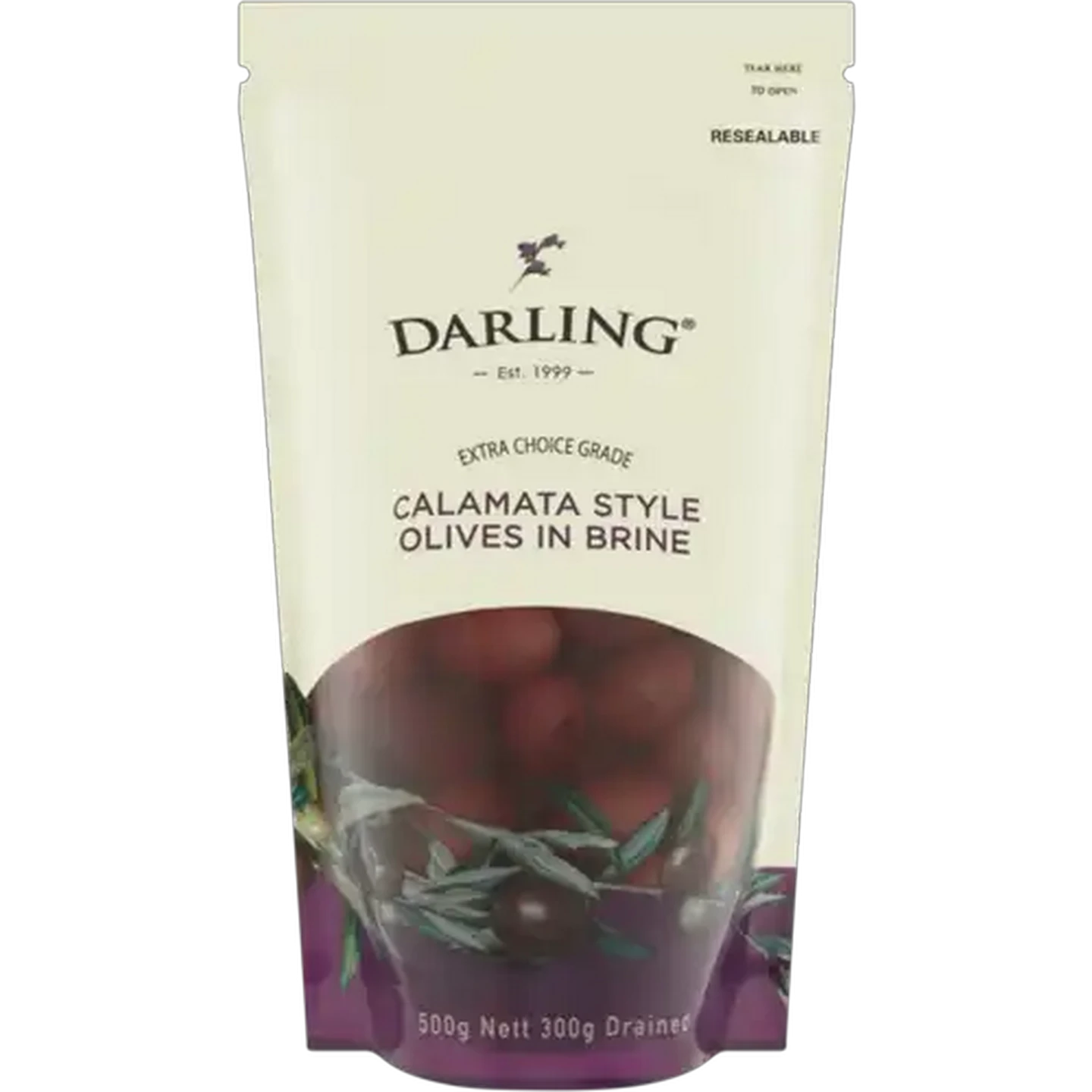 Image of Darling Olives Calamata Style Olives in Brine 500g
