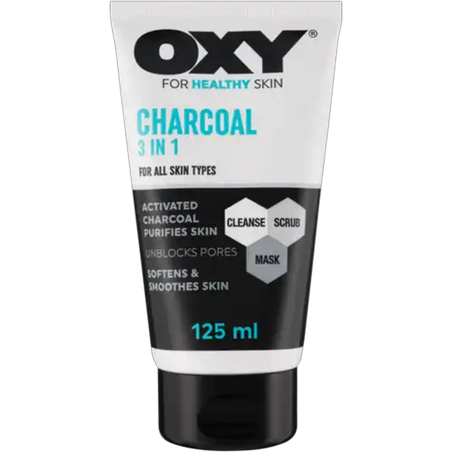 Image of OXY 3-In-1 Charcoal Face Mask 125ml