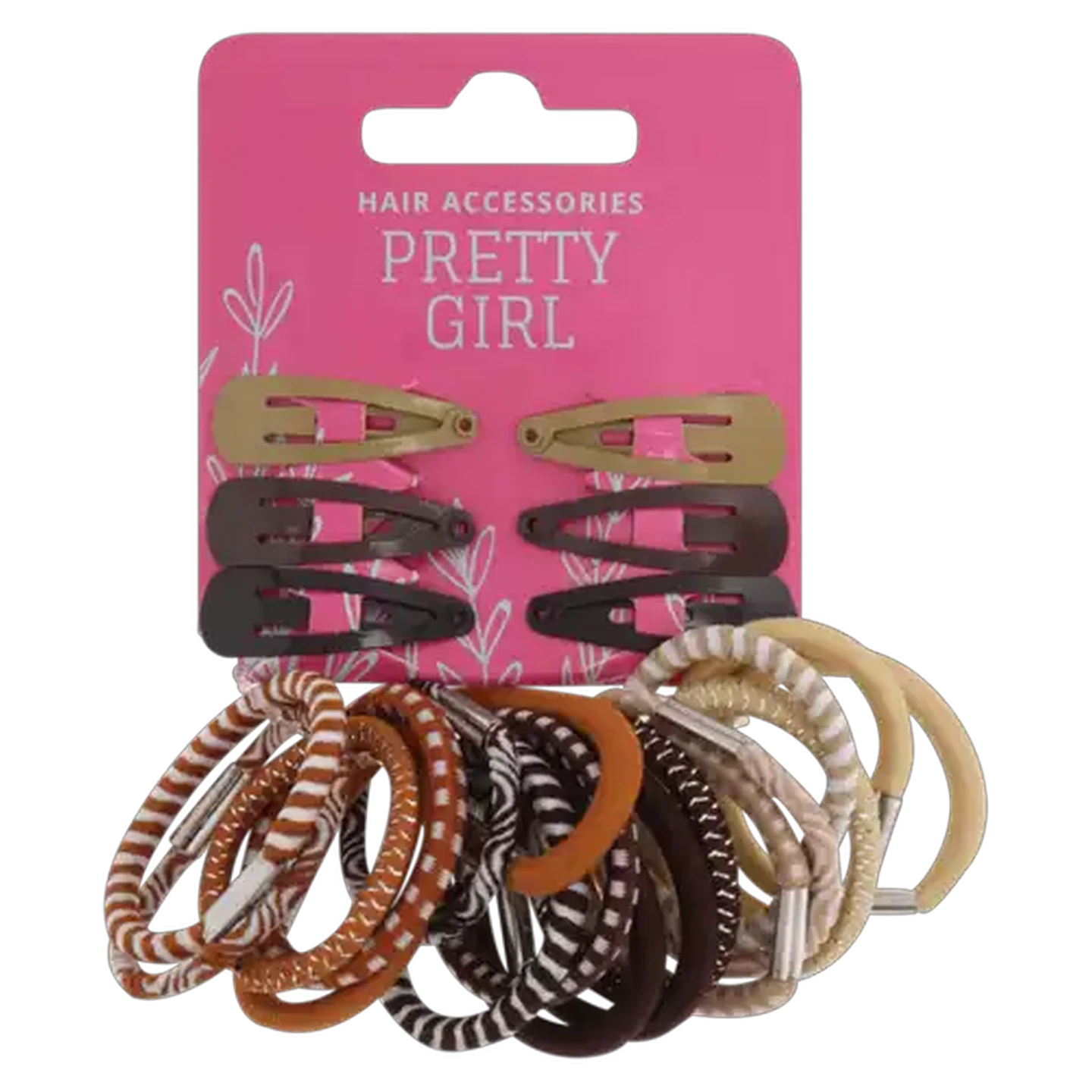 Image of Pretty Girl With Elastic Hair Accessories Hair Pins Set