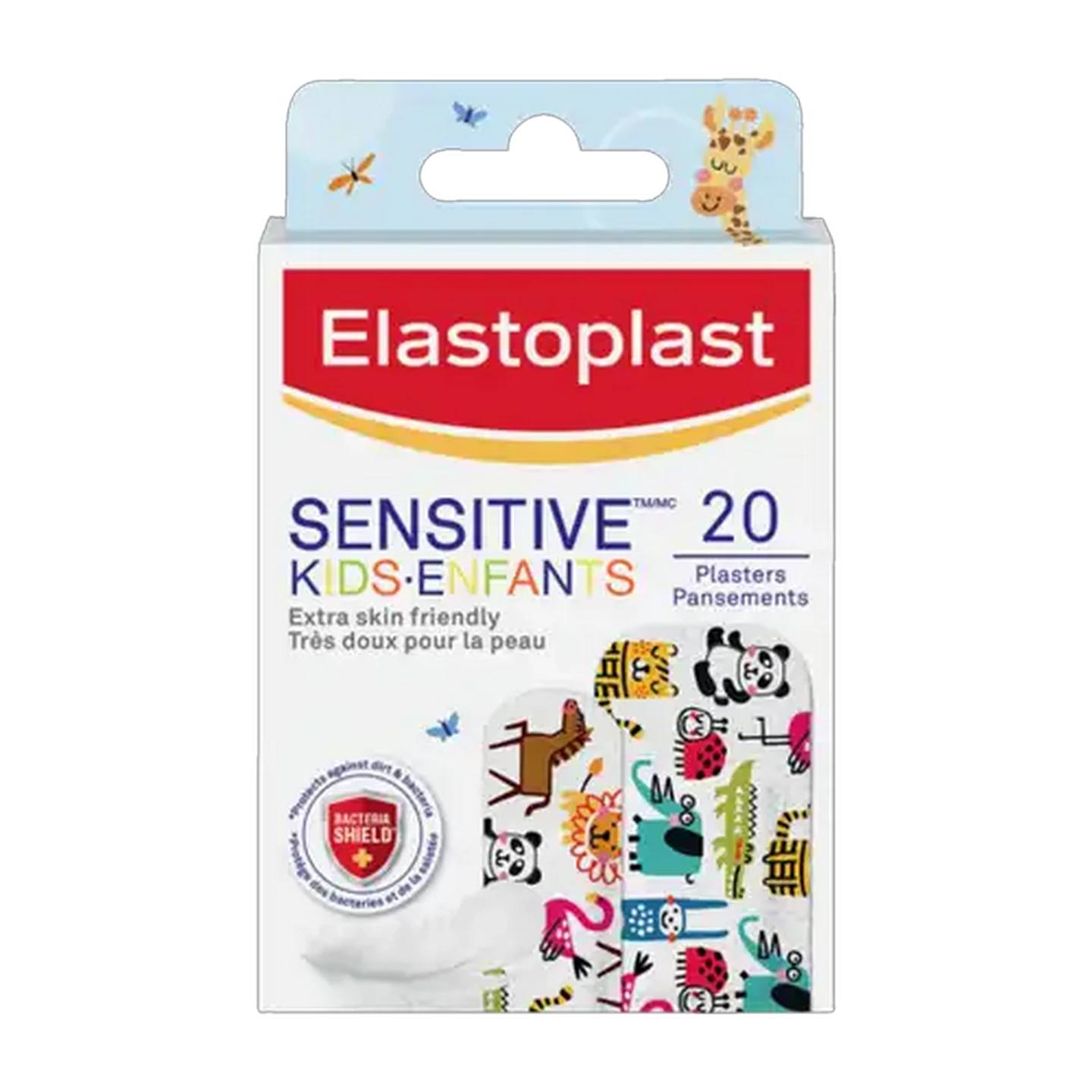 Image of Elastoplast Sensitive Kids Plasters 20 Pack