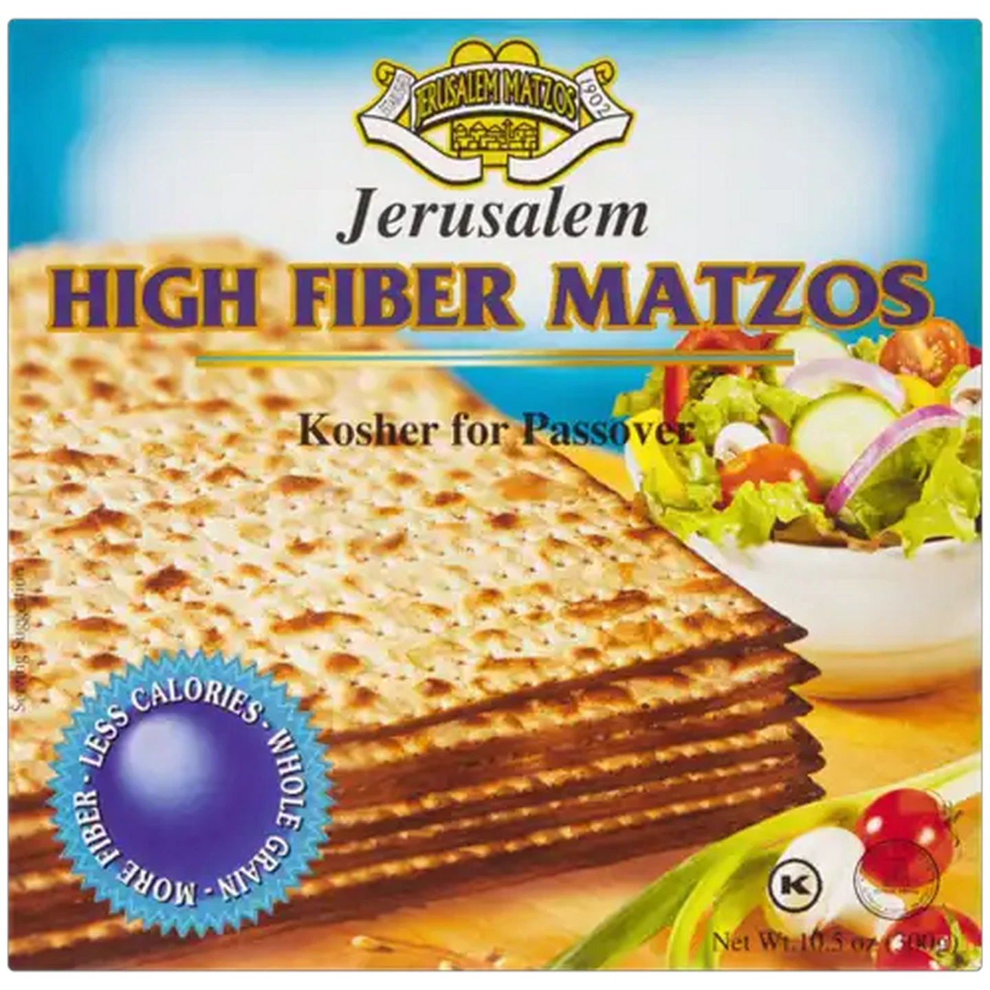 Image of Jerusalem High Fiber Matzos 300g