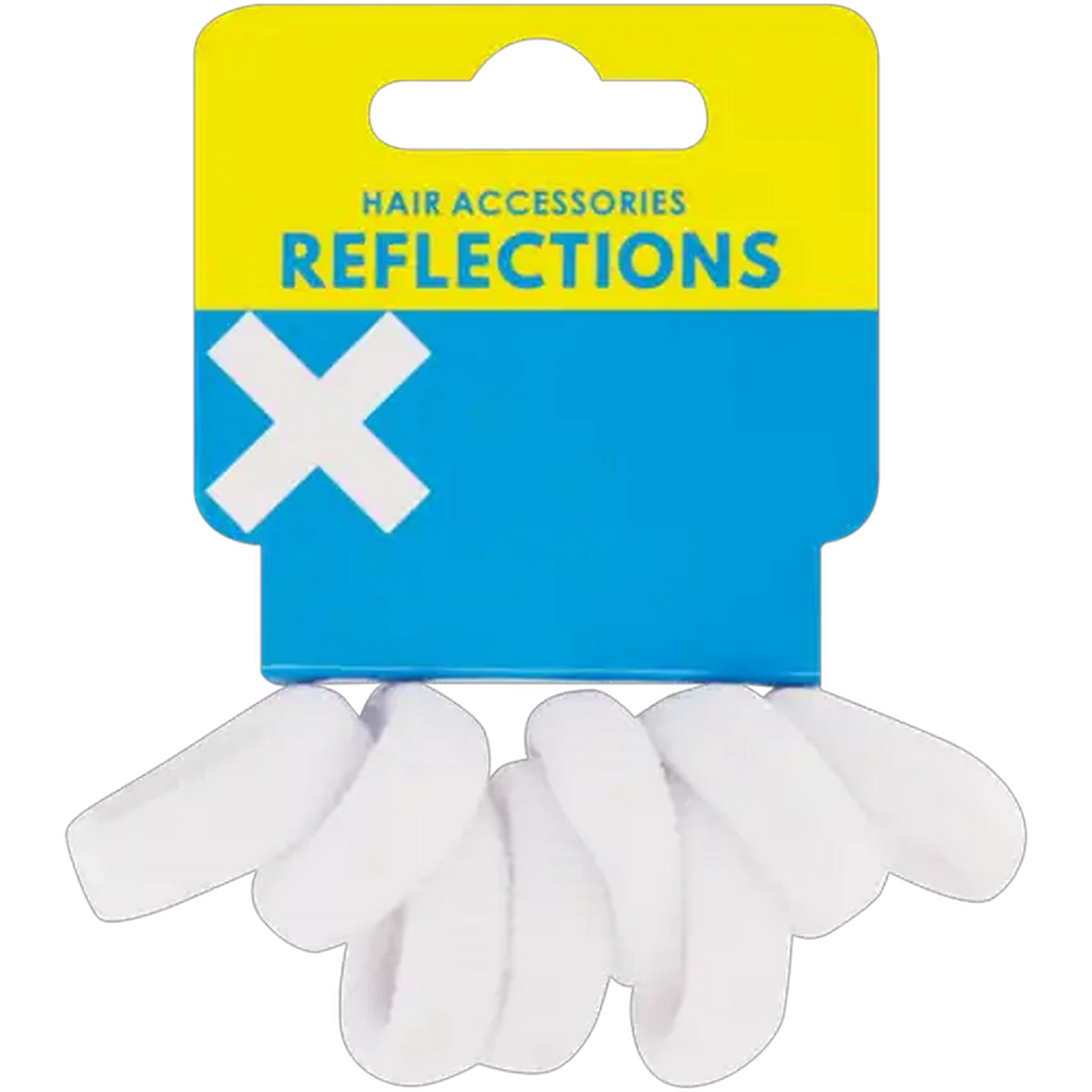 Image of Reflections White Knitted Elastics 8-Pack