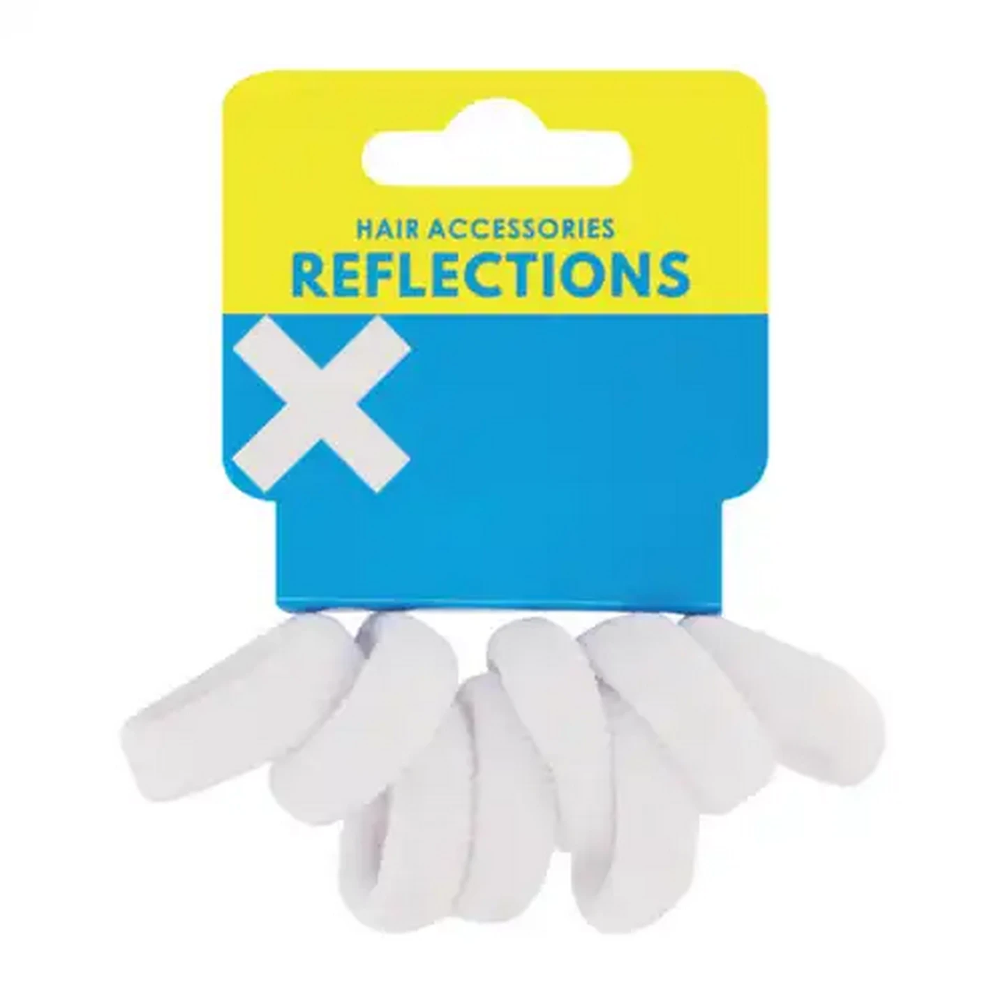 Image of Reflections White Knitted Elastics 8-Pack