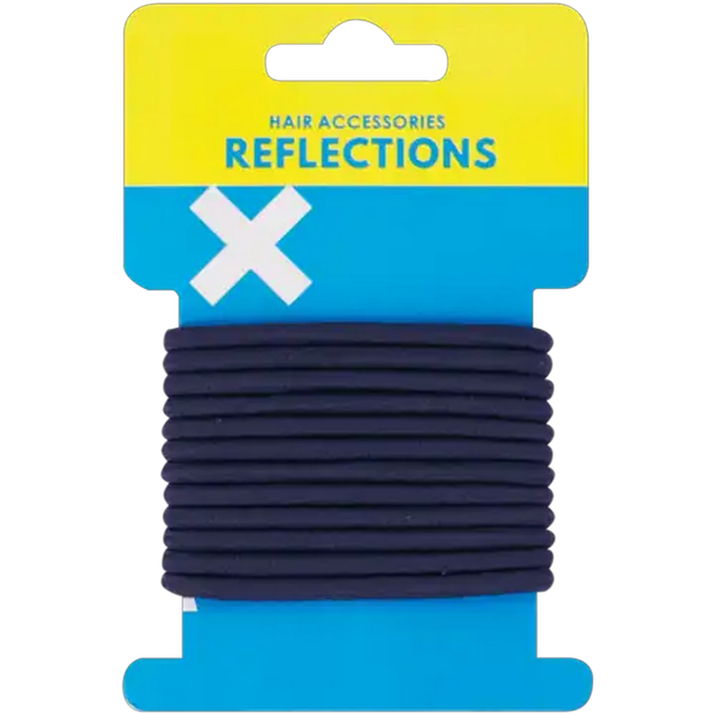 Image of Reflections Navy Elastic Hair Bands 12-Pack