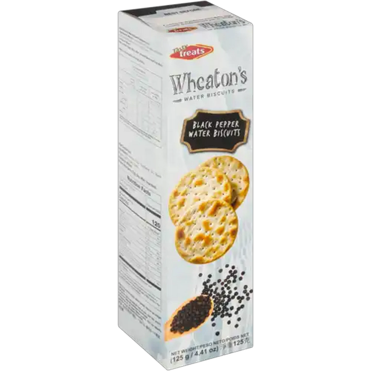 Image of Tasty Treats Wheaton's Black Pepper Water Biscuits 125g