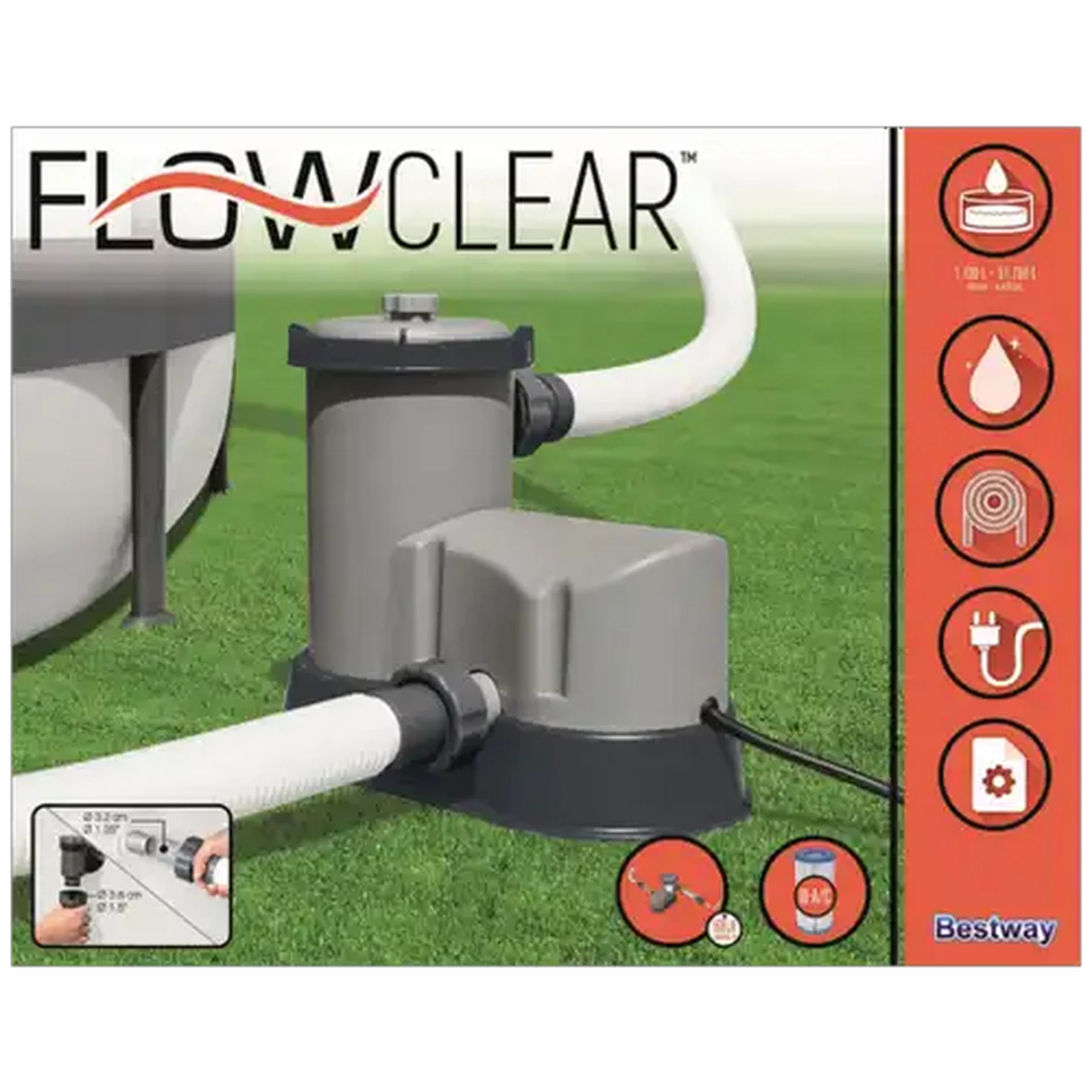 Image of Bestway Flowclear Pool Pump Filter 1500GL