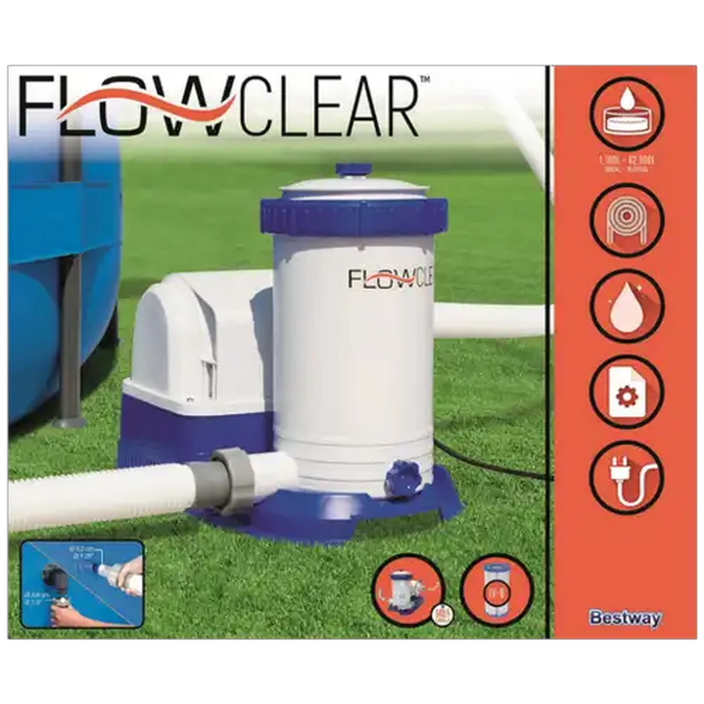 Image of Bestway Flowclear Pump Filter 2500GL