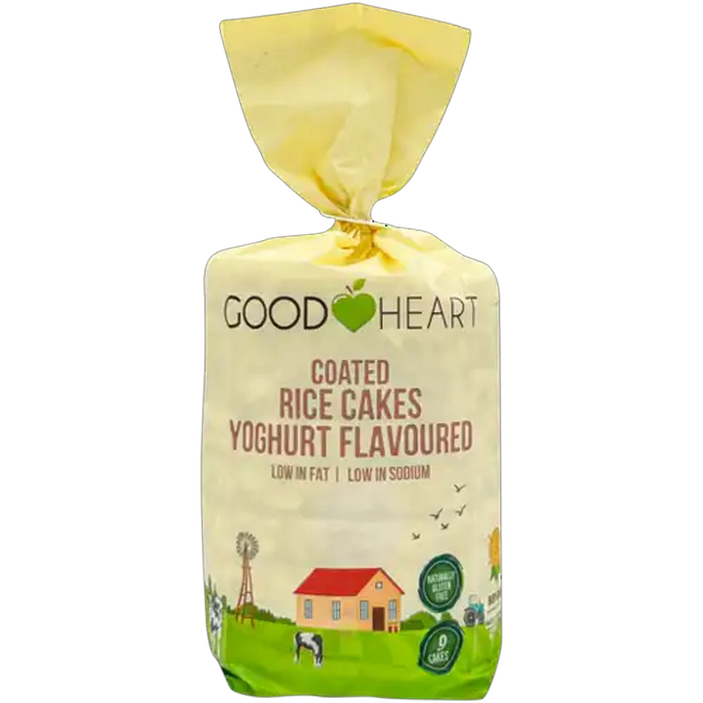 Image of Good Heart Yoghurt Flavoured Coated Rice Cakes 9 Pack