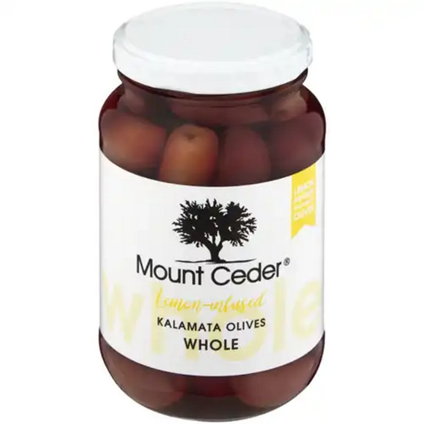 Image of Mount Ceder Lemon-Infused Whole Kalamata Olives 406g