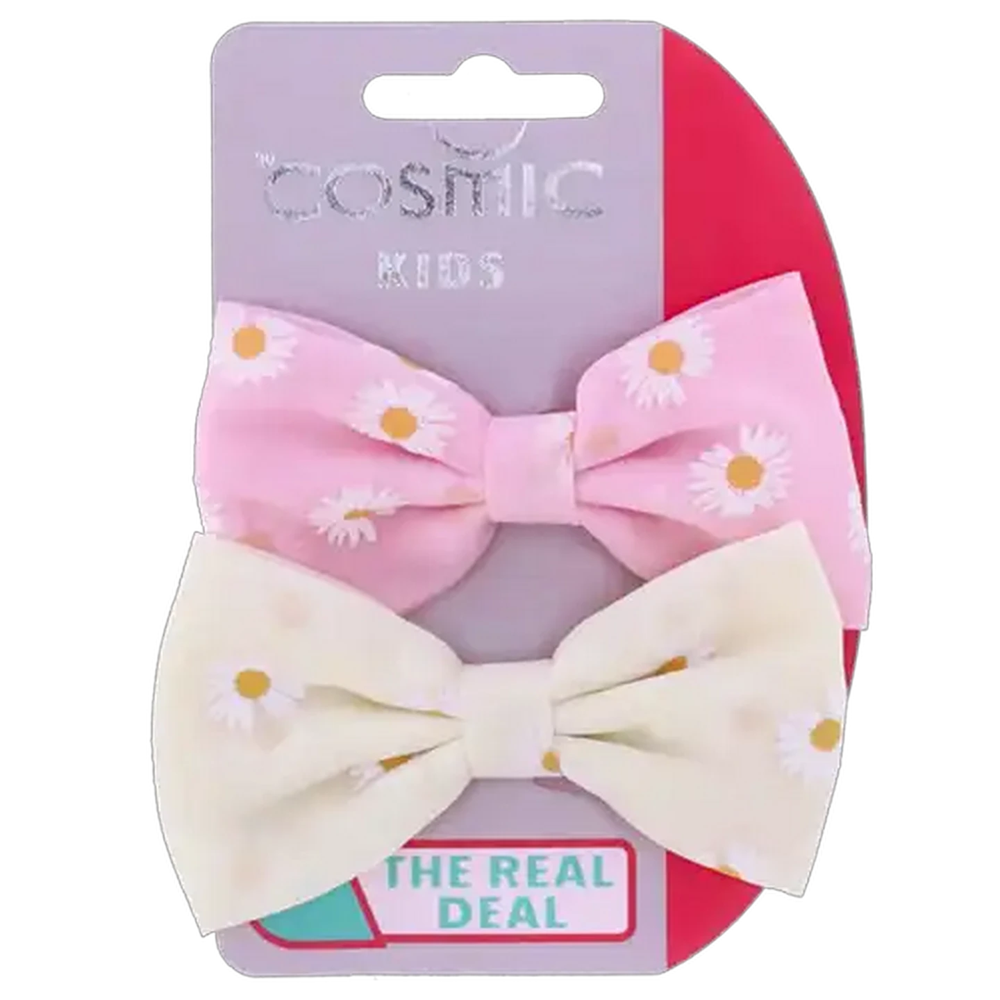 Image of Cosmic Pink & Yellow Kids Bow Beak 2 Piece